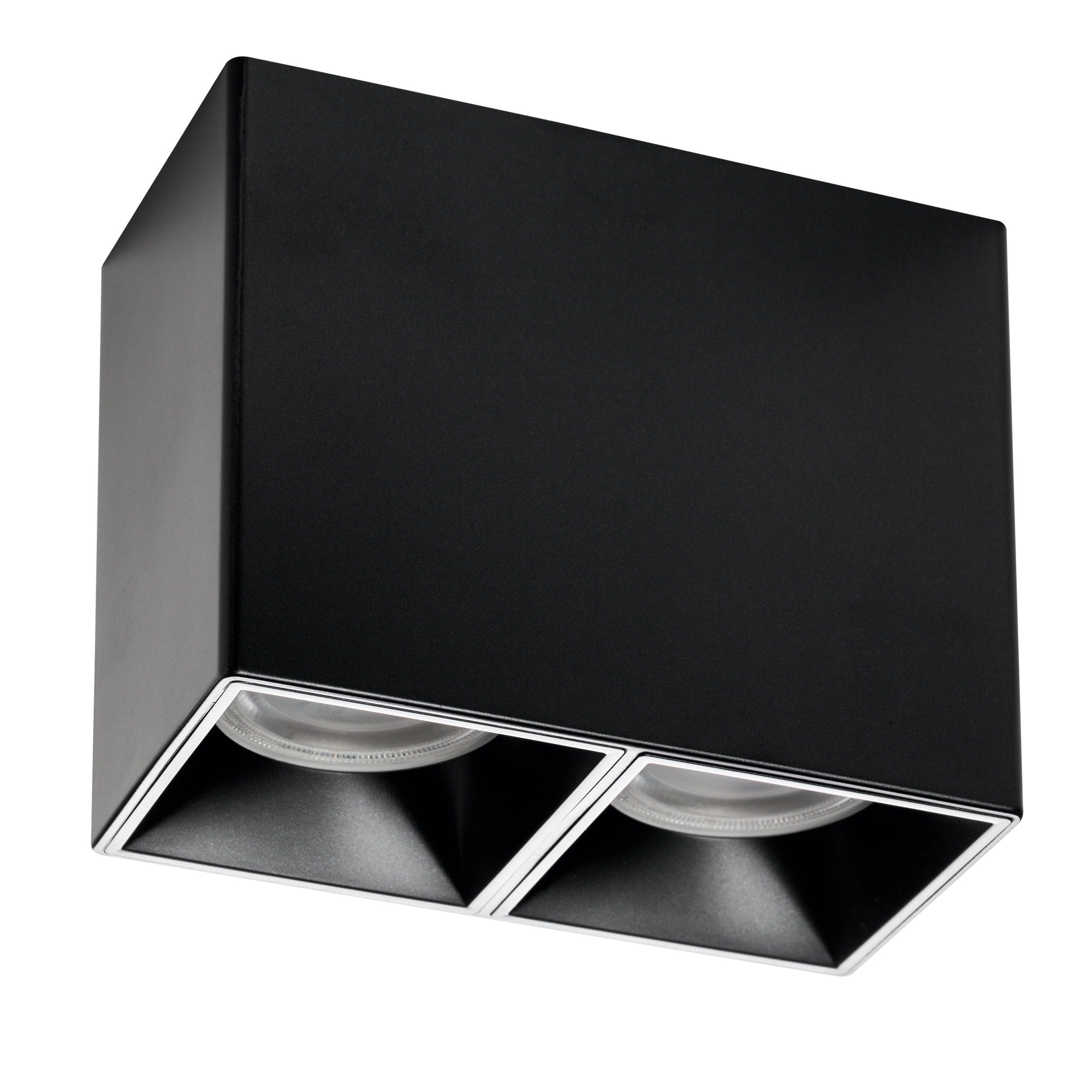 Рамка (светильник) PVC д/LED-модулей 941хх и LED-ламп D50мм RULLO 2x QUAD ЧЕРНЫЙ