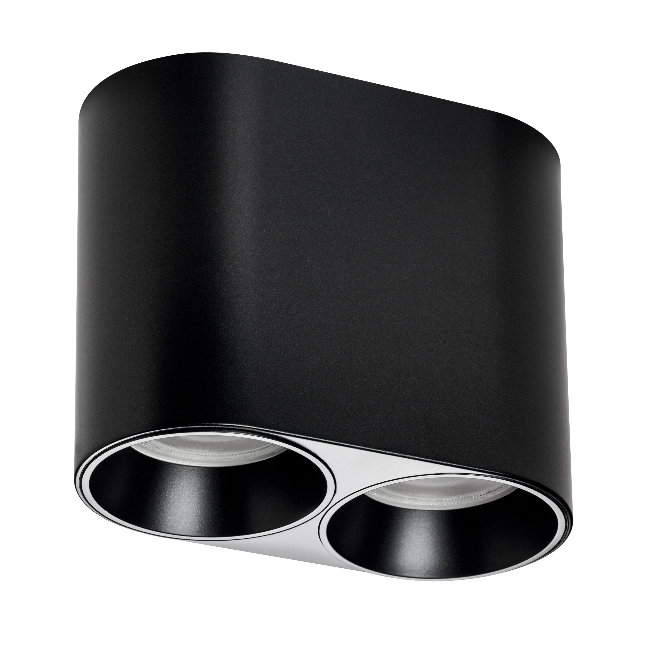 Рамка (светильник) PVC д/LED-модулей 941хх и LED-ламп D50мм RULLO 2x ROUND ЧЕРНЫЙ
