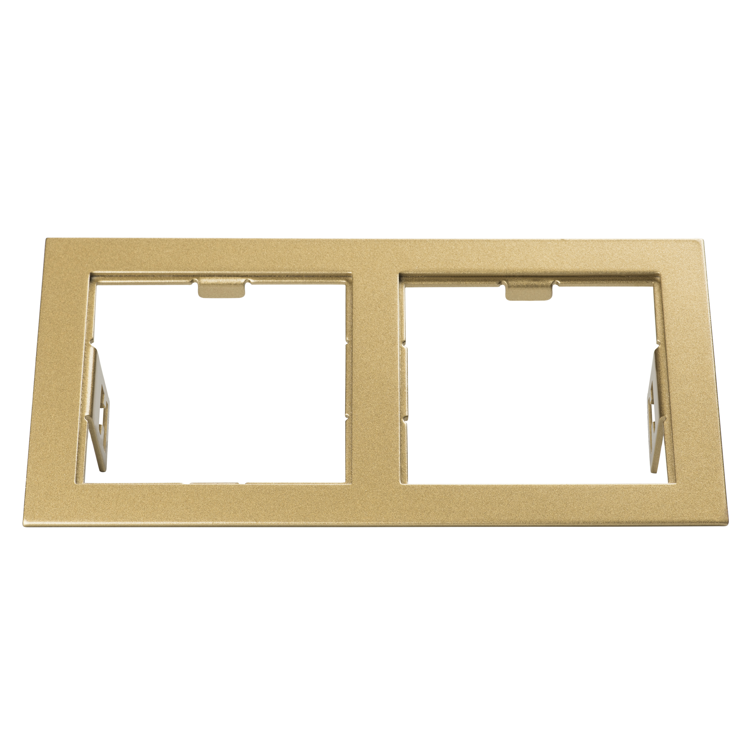 Рамка DOMINO Double QUADRO MR16 ЗОЛОТО