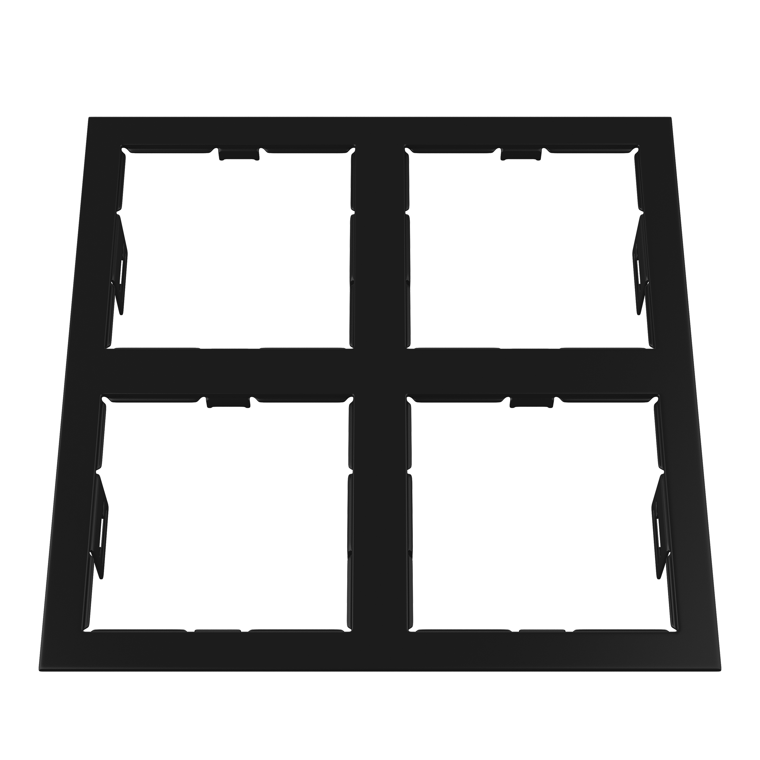 Рамка DOMINO QUADRO 2х2 MR16 ЧЕРНЫЙ