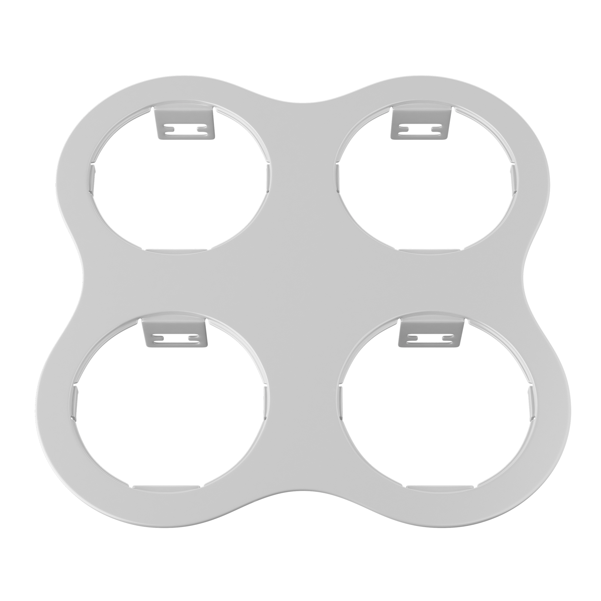 Рамка DOMINO ROUND 2×2 МR16 БЕЛЫЙ