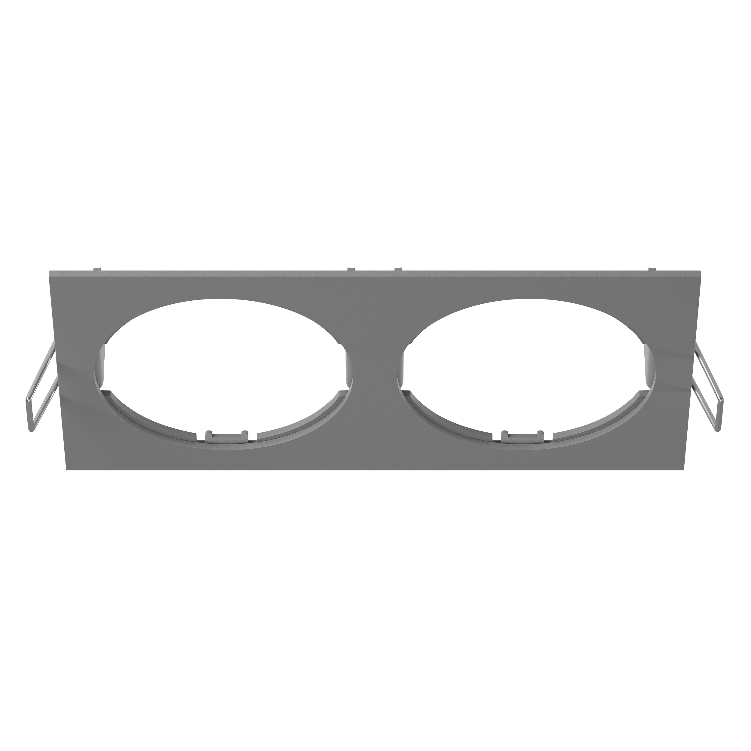 Рамка INTERO 16 Double QUADRO СЕРЫЙ
