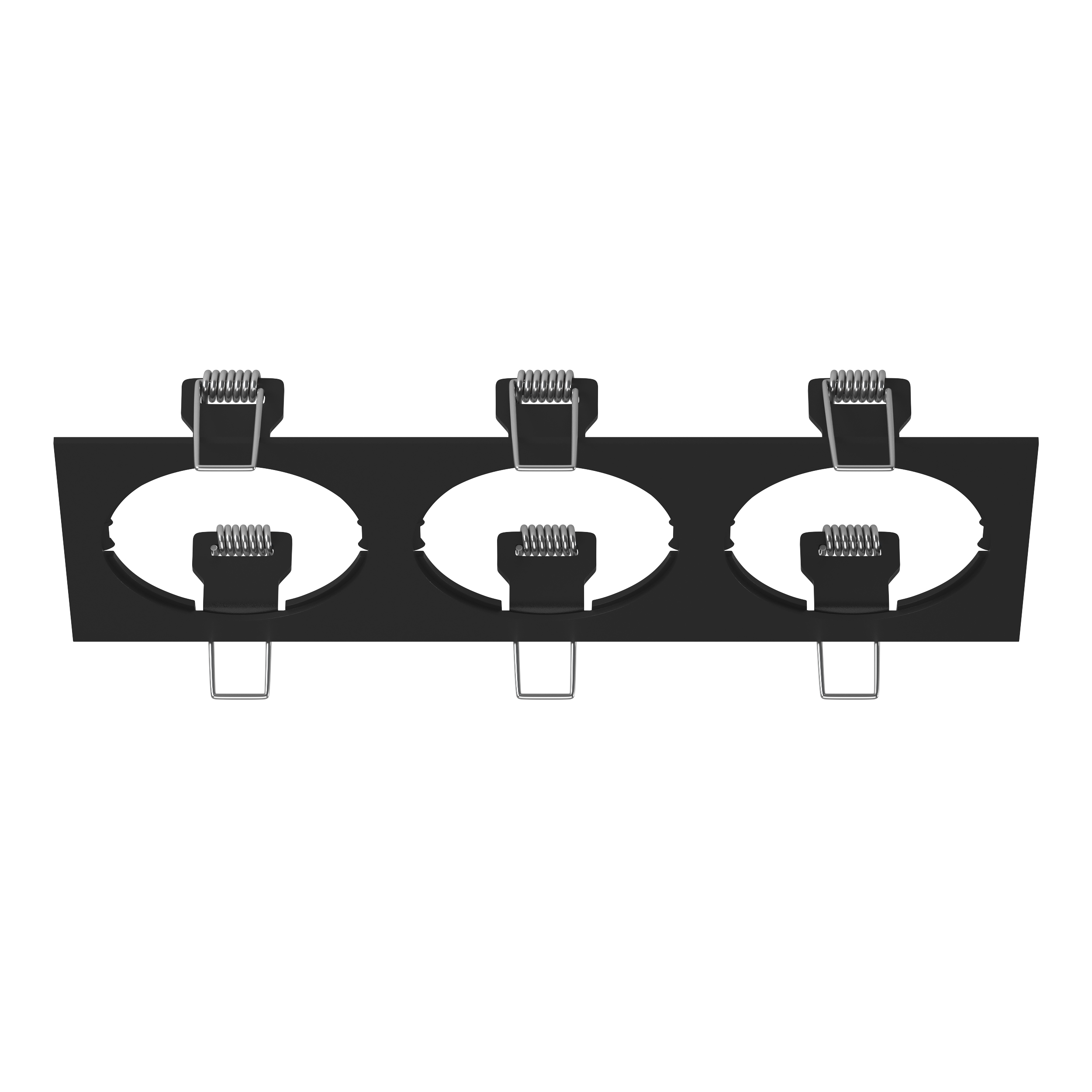 Рамка INTERO 16 Triple QUADRO ЧЕРНЫЙ