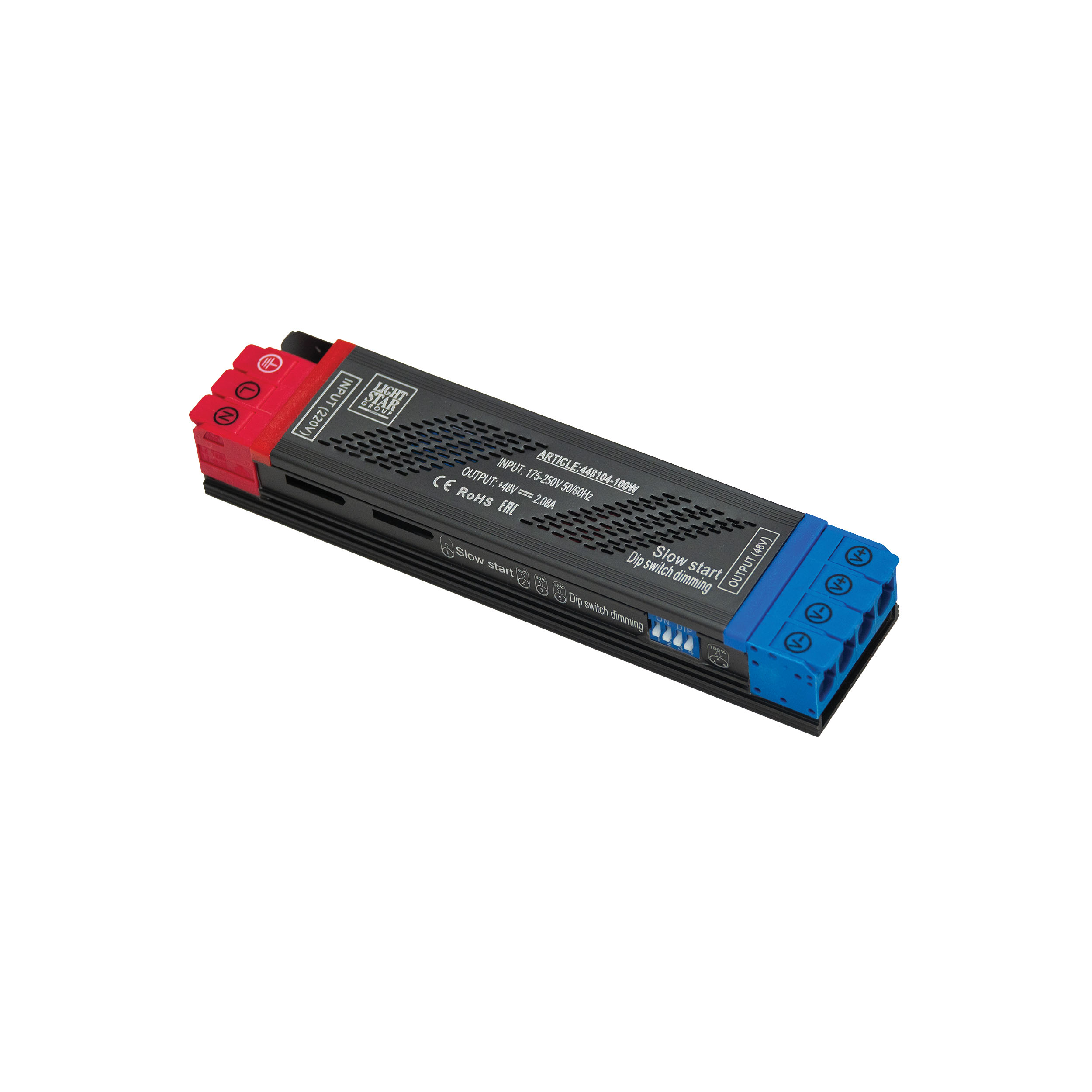 Блок питания 48V с DIP+плавный пуск LIGHTSTAR 100W