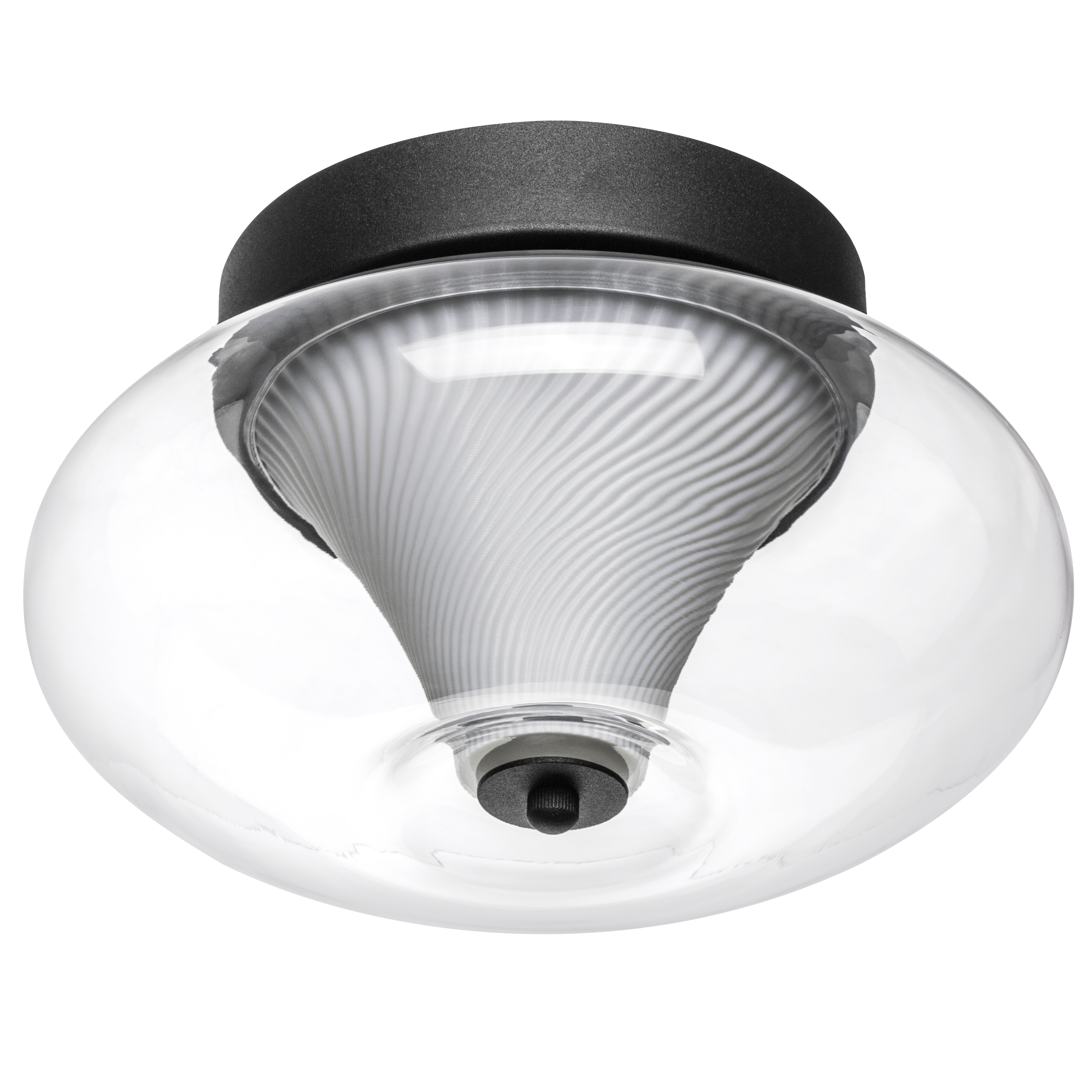 Люстра PALERMO 8W LED 350LM G ЧЕРНЫЙ/ПРОЗРАЧНЫЙ 3000K