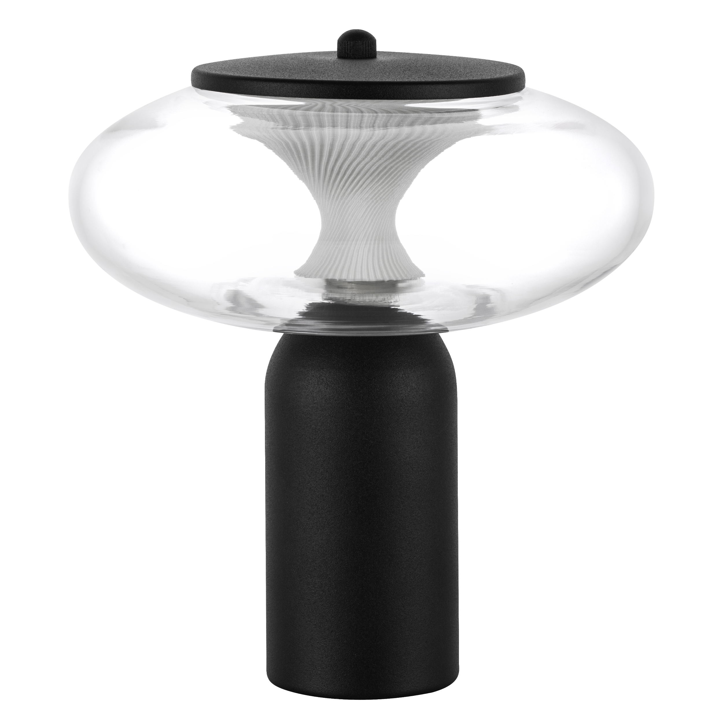 Настольная лампа PALERMO 8W LED 350LM G ЧЕРНЫЙ/ПРОЗРАЧНЫЙ 3000K