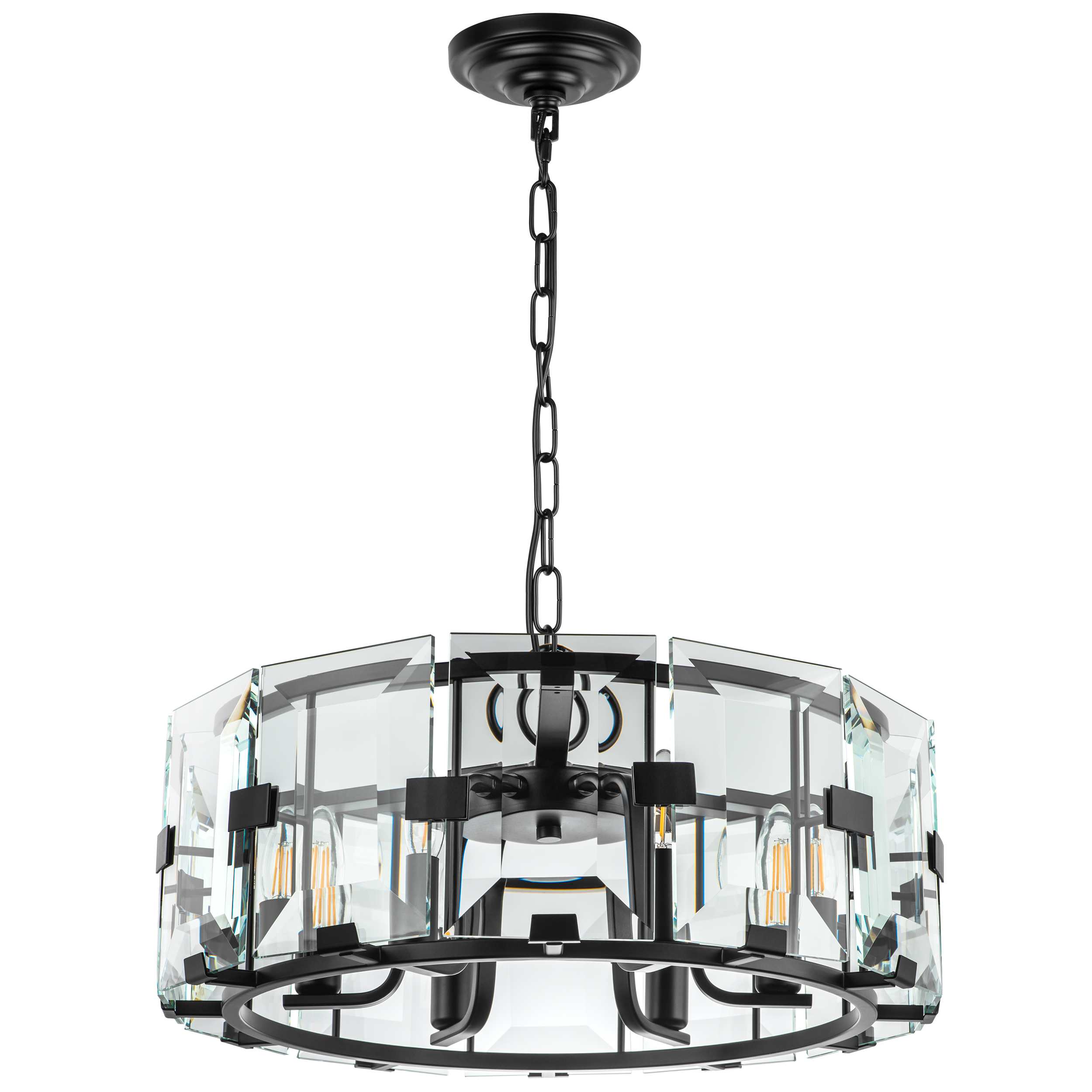 Люстра NOVARA 6x40W E14 ЧЕРНЫЙ МАТОВЫЙ