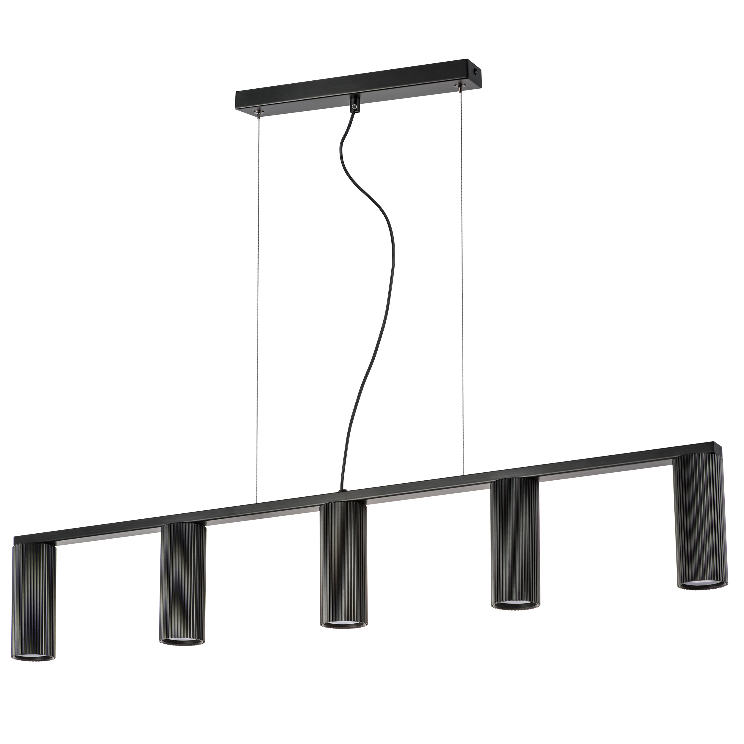 Люстра ROMA 5х28W GU10 (led) ЧЕРНЫЙ