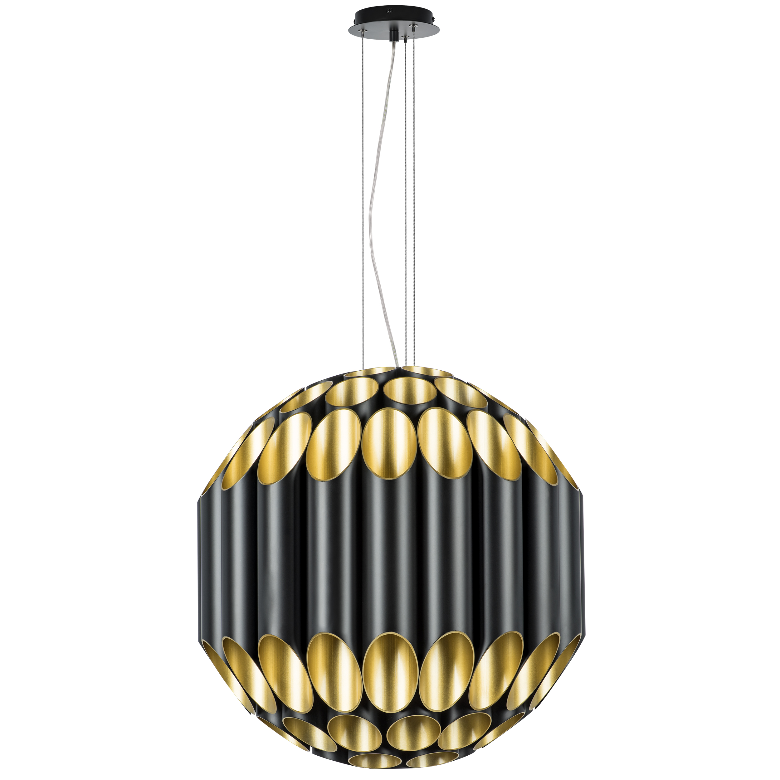 Люстра SIENA 80х40W G9 ЧЕРНЫЙ/ЗОЛОТО
