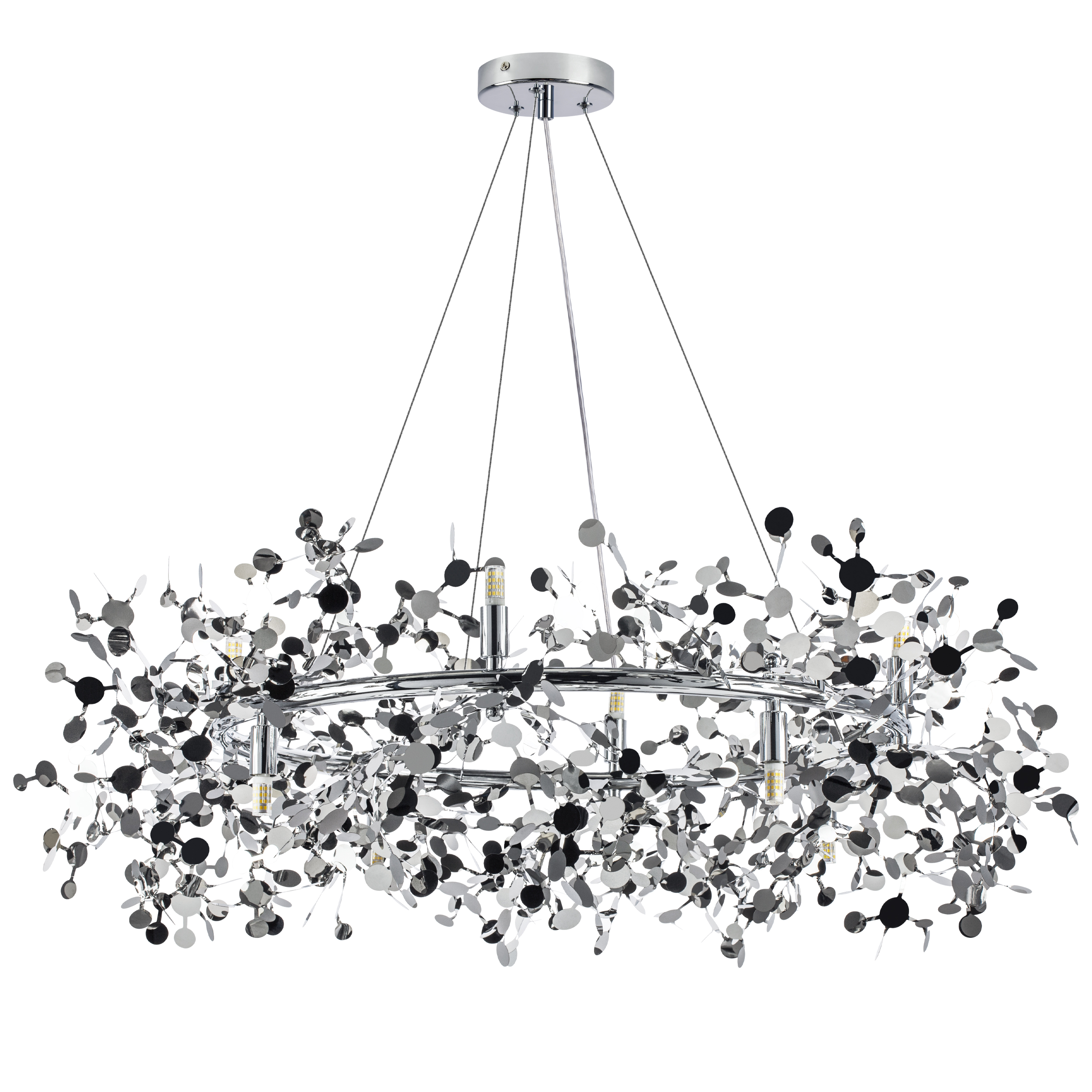 Люстра EXTRA 8х5W(led) G9 ХРОМ