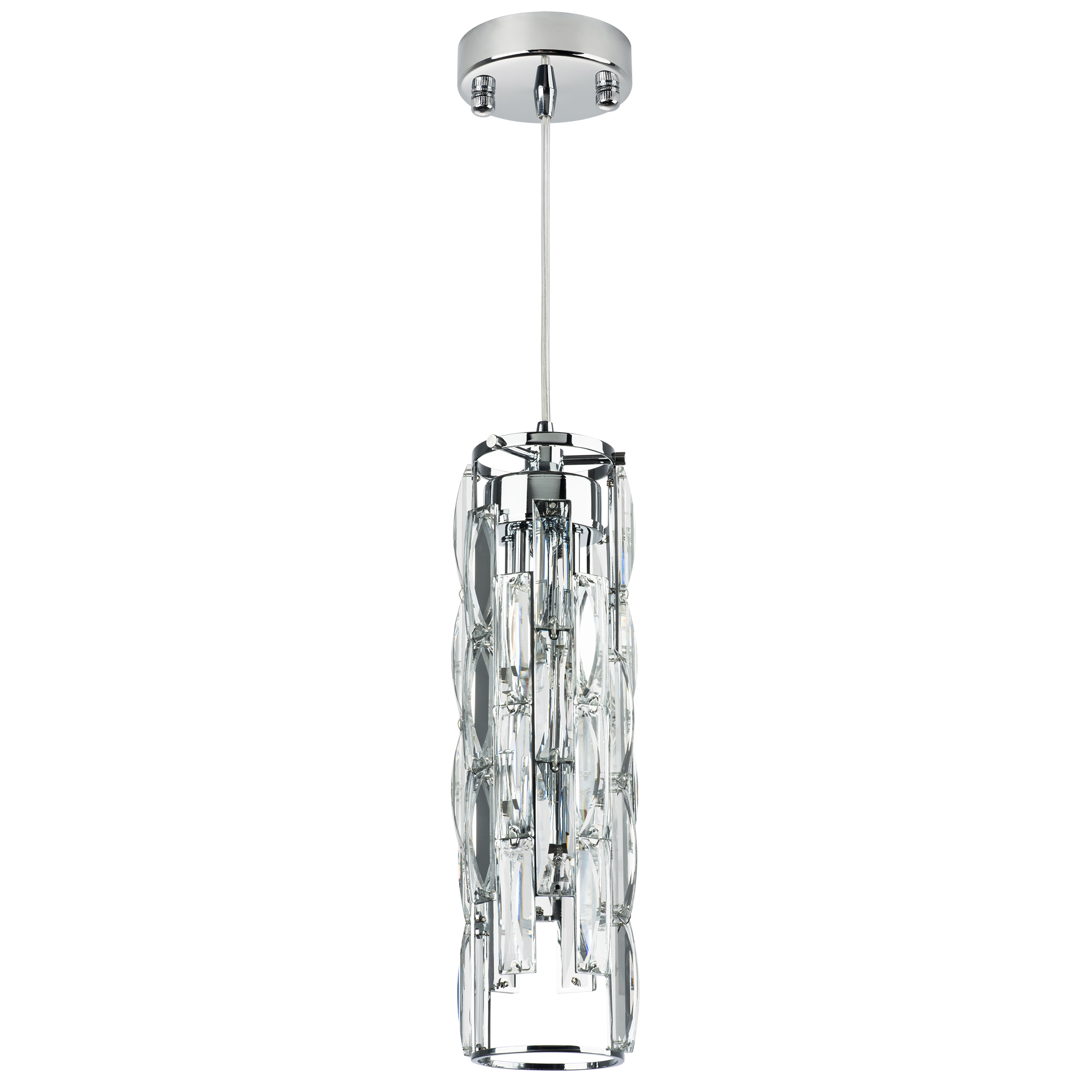 Люстра LIMPIO 4х6W(led) G9 ХРОМ/ПРОЗРАЧНЫЙ