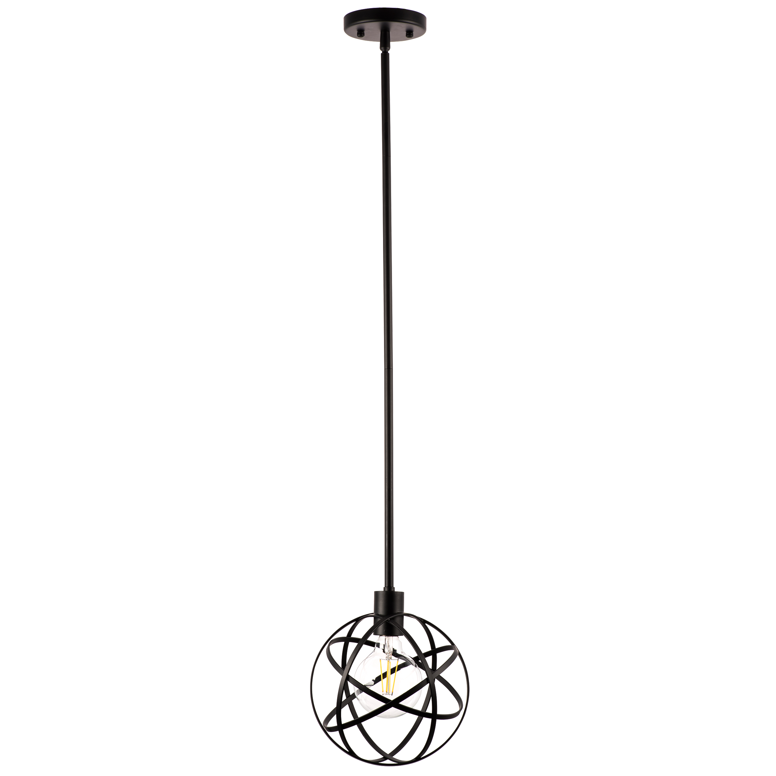 Люстра GABBIA 1х40W E27 ЧЕРНЫЙ