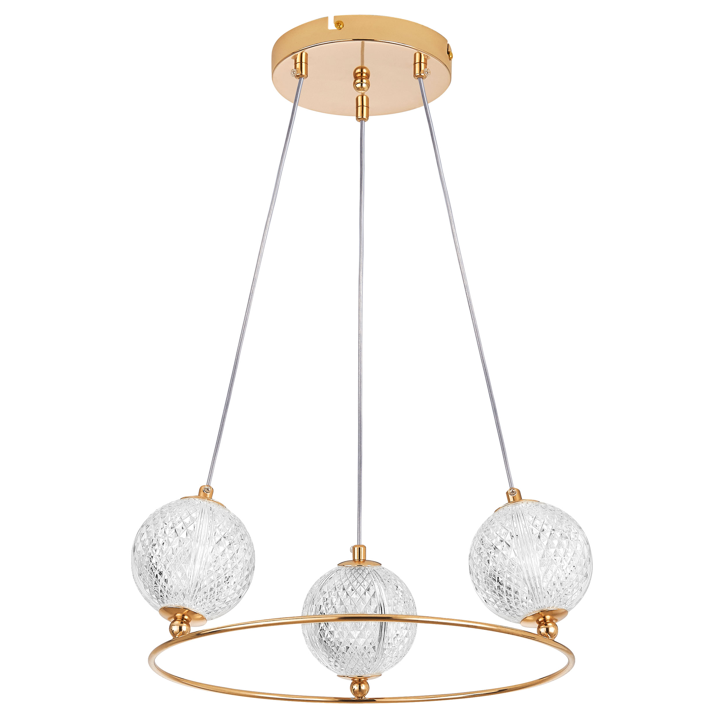 Люстра ACRILE G9 3х6W(led) G9 ЗОЛОТО