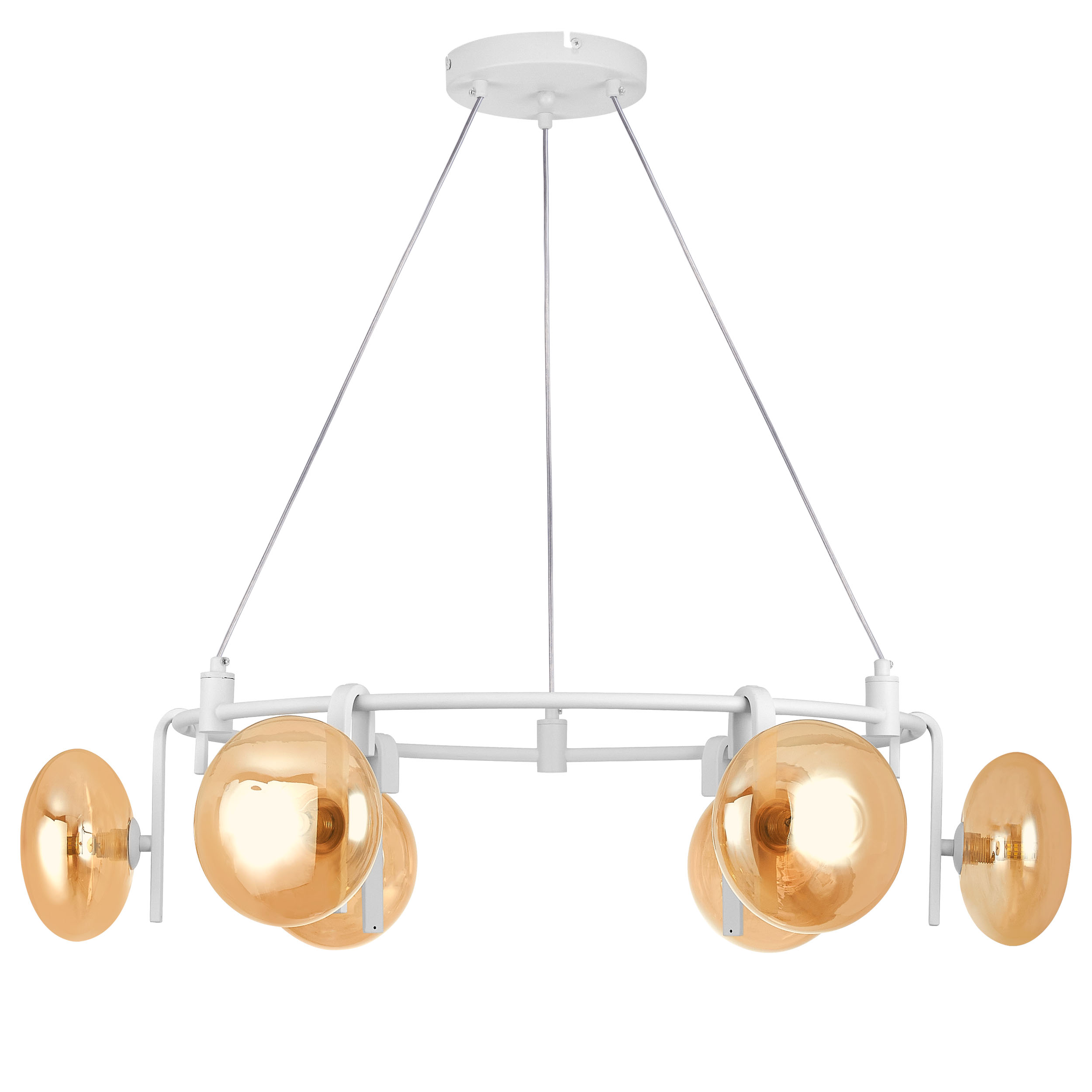 Люстра GAMMA G9 6х6W(led) G9 БЕЛЫЙ/ЯНТАРЬ