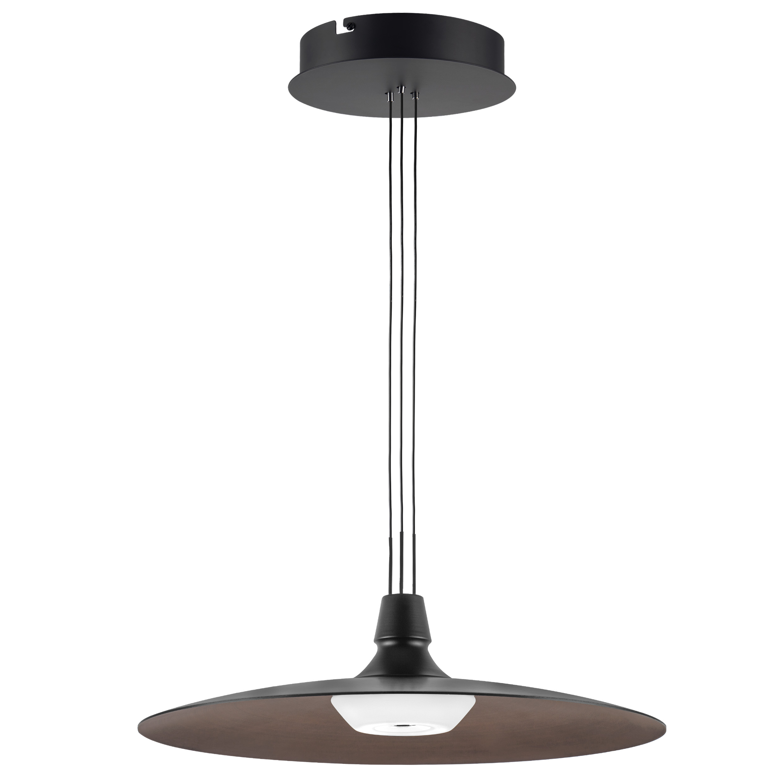 Люстра EMISFERO 19W LED 1347LM 130G ЧЕРНЫЙ/МЕДЬ 3000K