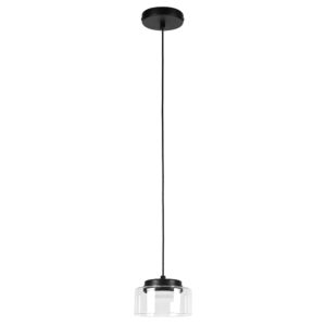 Подвес FICO II 1х12W GX53 ЧЕРНЫЙ/ПРОЗРАЧНЫЙ