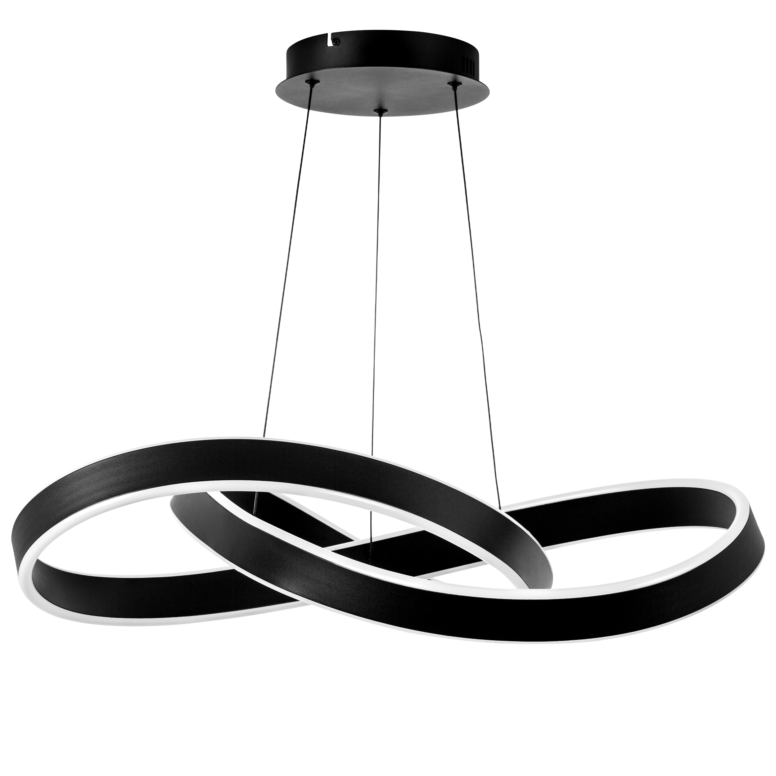 Люстра SATURNO LED 60W 2760LM ЧЕРНЫЙ 3000K