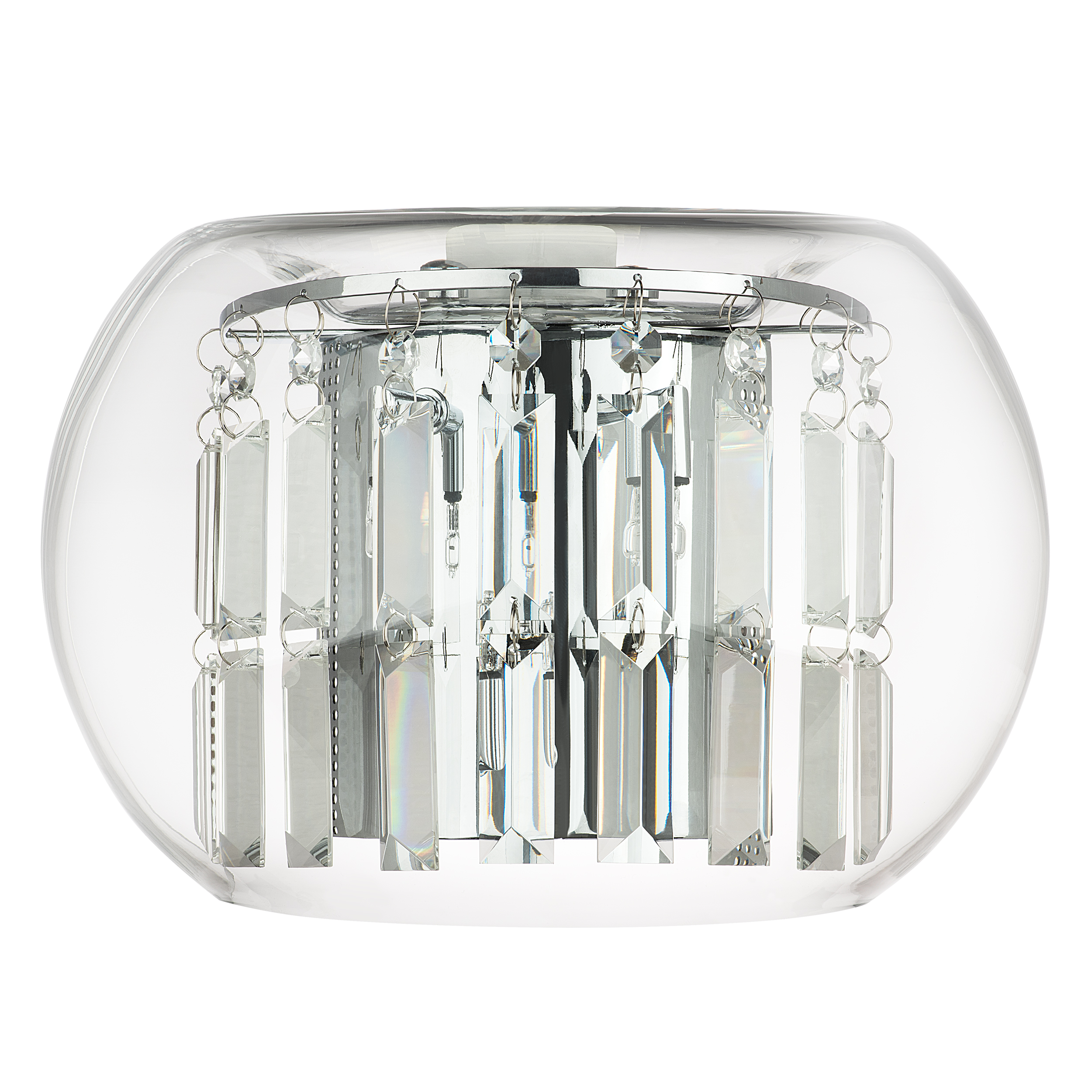 Бра ACQUARIO 3х20W G4 12V ХРОМ хрусталь+стекло