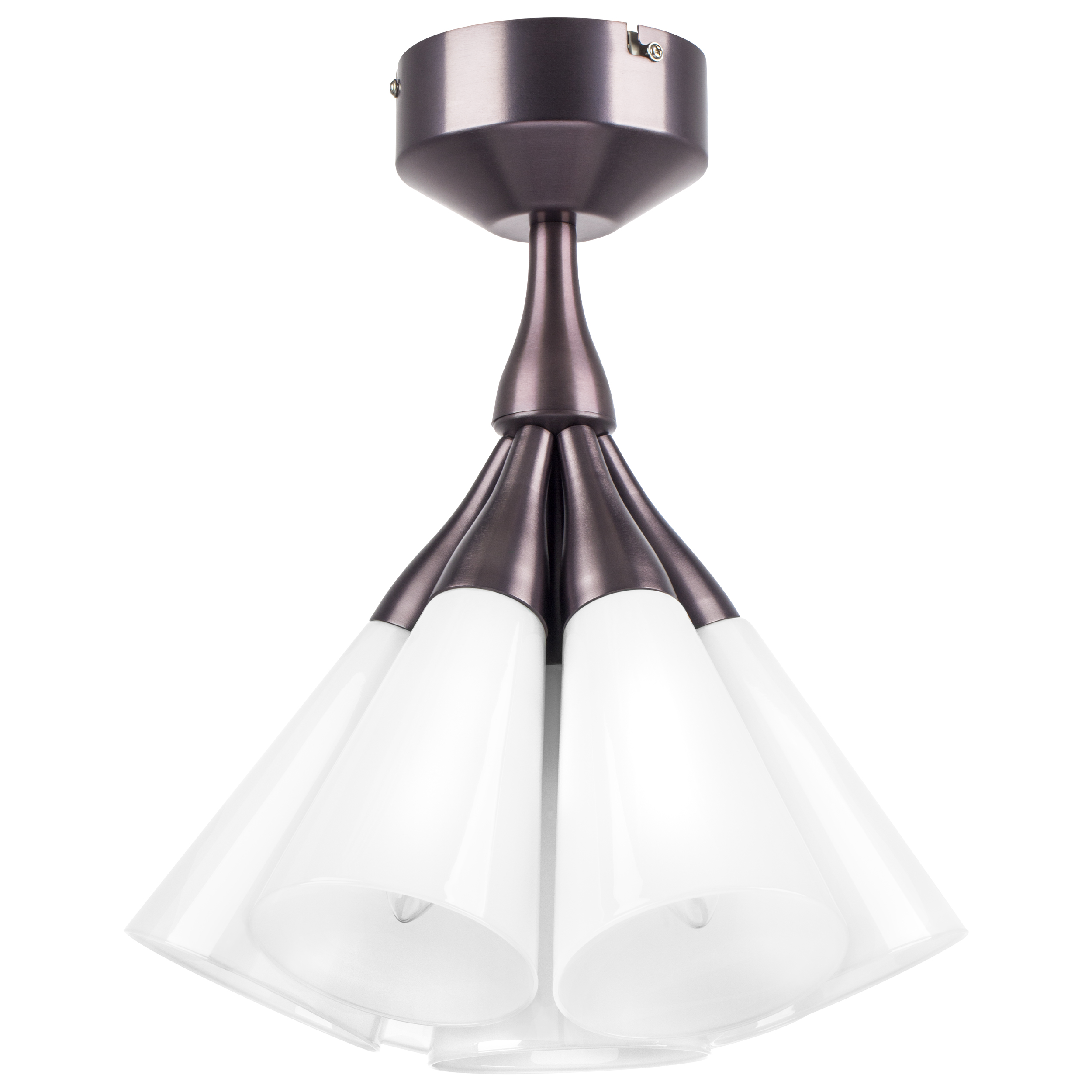 Люстра CONE 7х10W (led) E14 КОФЕЙНЫЙ/БЕЛЫЙ