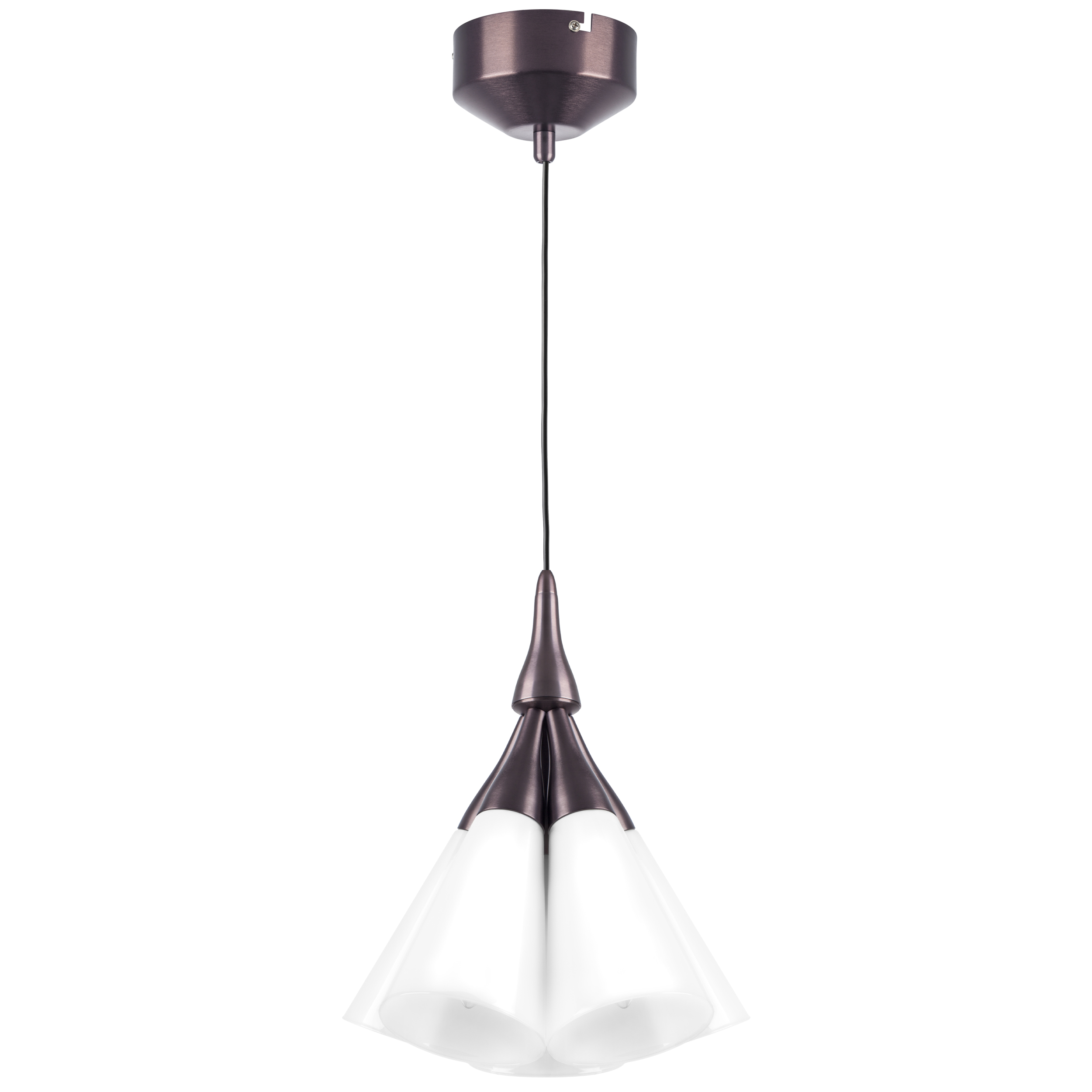 Люстра CONE 5х10W (led) E14 КОФЕЙНЫЙ/БЕЛЫЙ