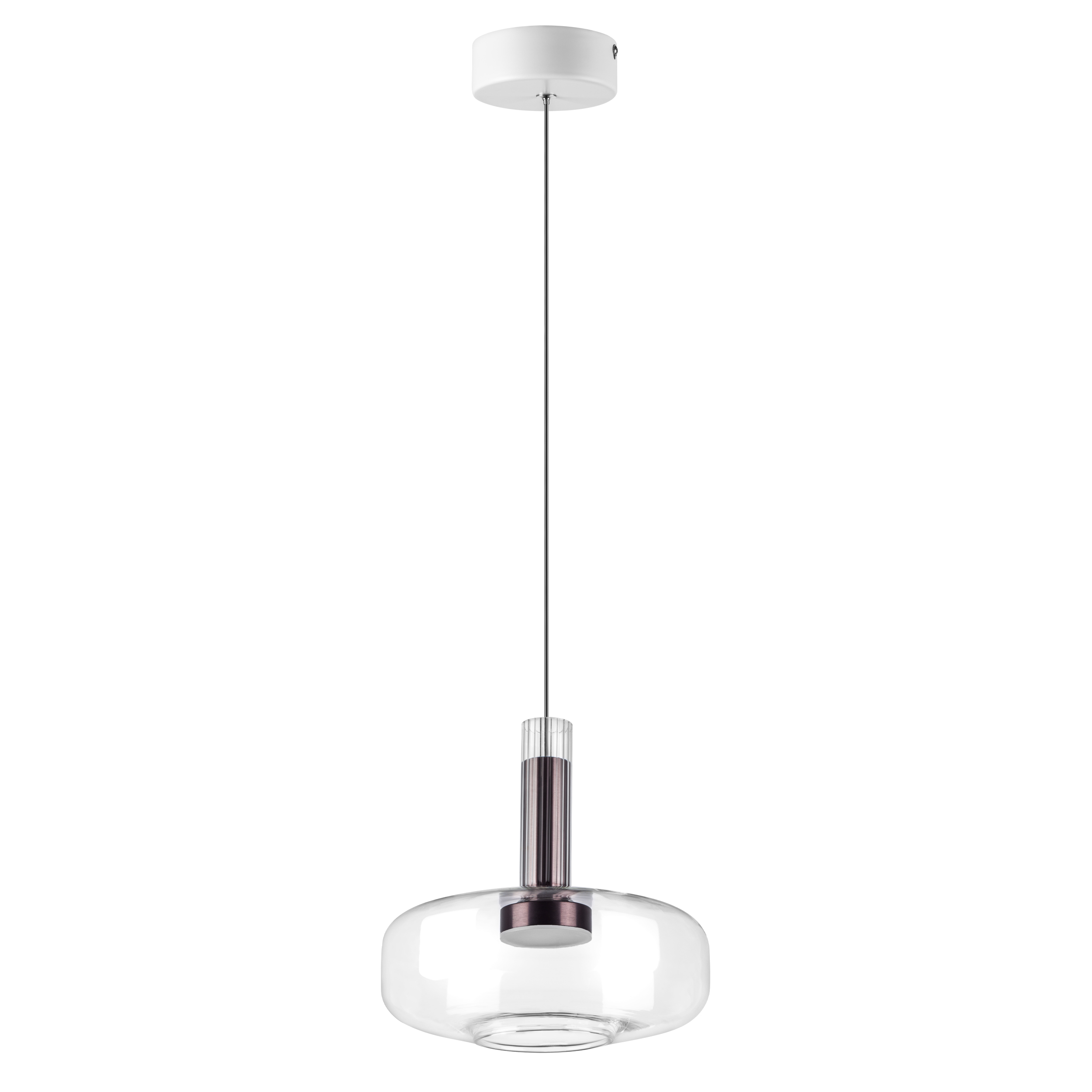 Люстра DISCO 6W LED 300LM 120G БЕЛЫЙ/ПРОЗРАЧНЫЙ 3000K