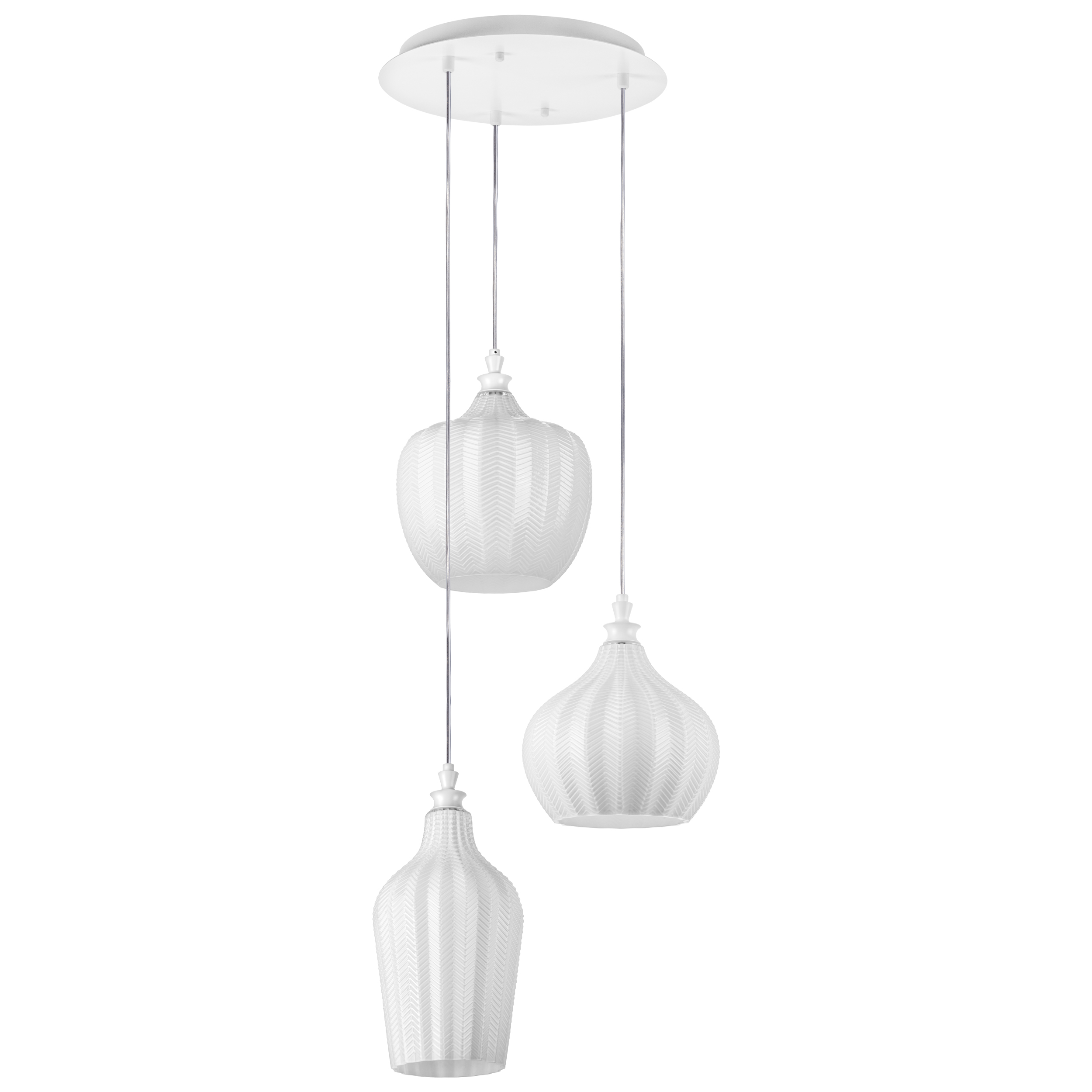 Люстра ROCCO 3х6W (led) E27 БЕЛЫЙ