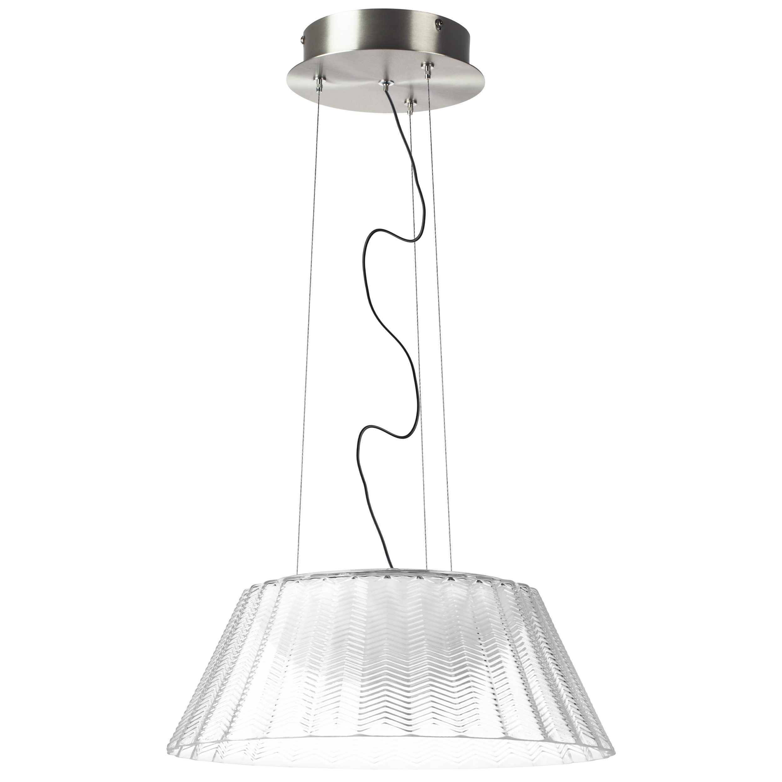 Люстра NAPOLI LED 12W 700LM АЛЮМИНИЙ/ПРОЗРАЧНЫЙ 3000K