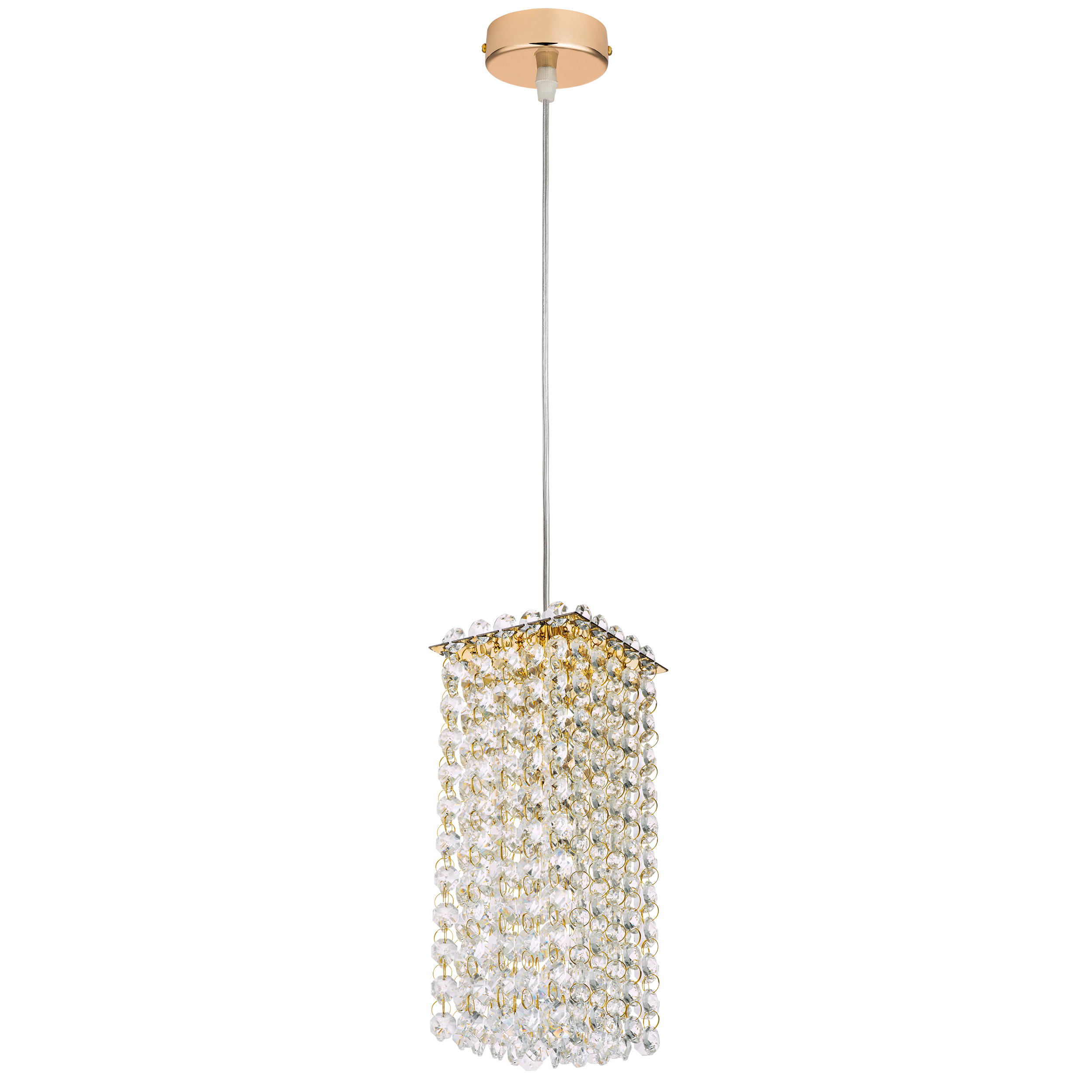 Подвес CRISTALLO 1х40W G9 ЗОЛОТО