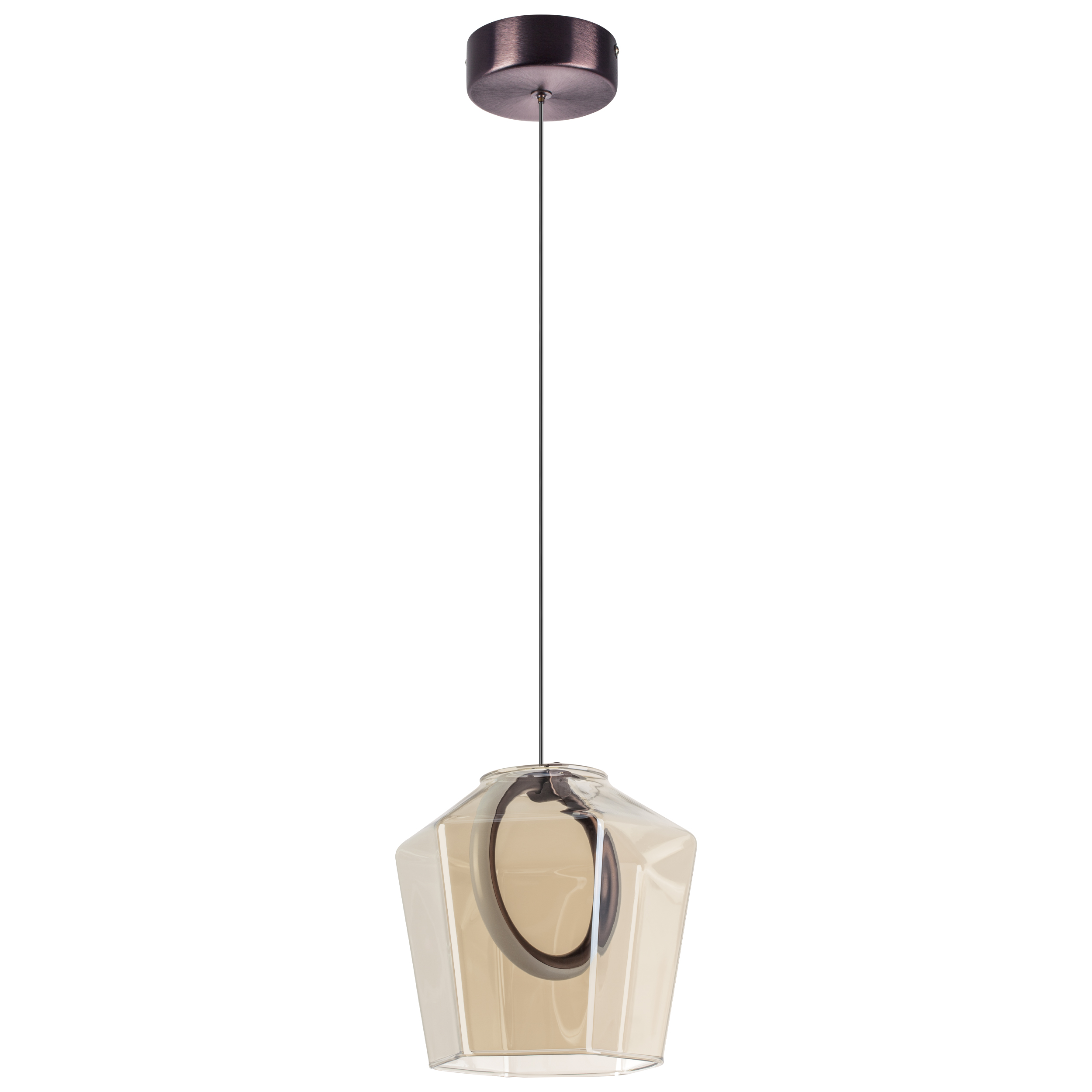 Люстра CARAMELLO LED 6W 110LM КОФЕЙНЫЙ/КОНЬЯК 3000K