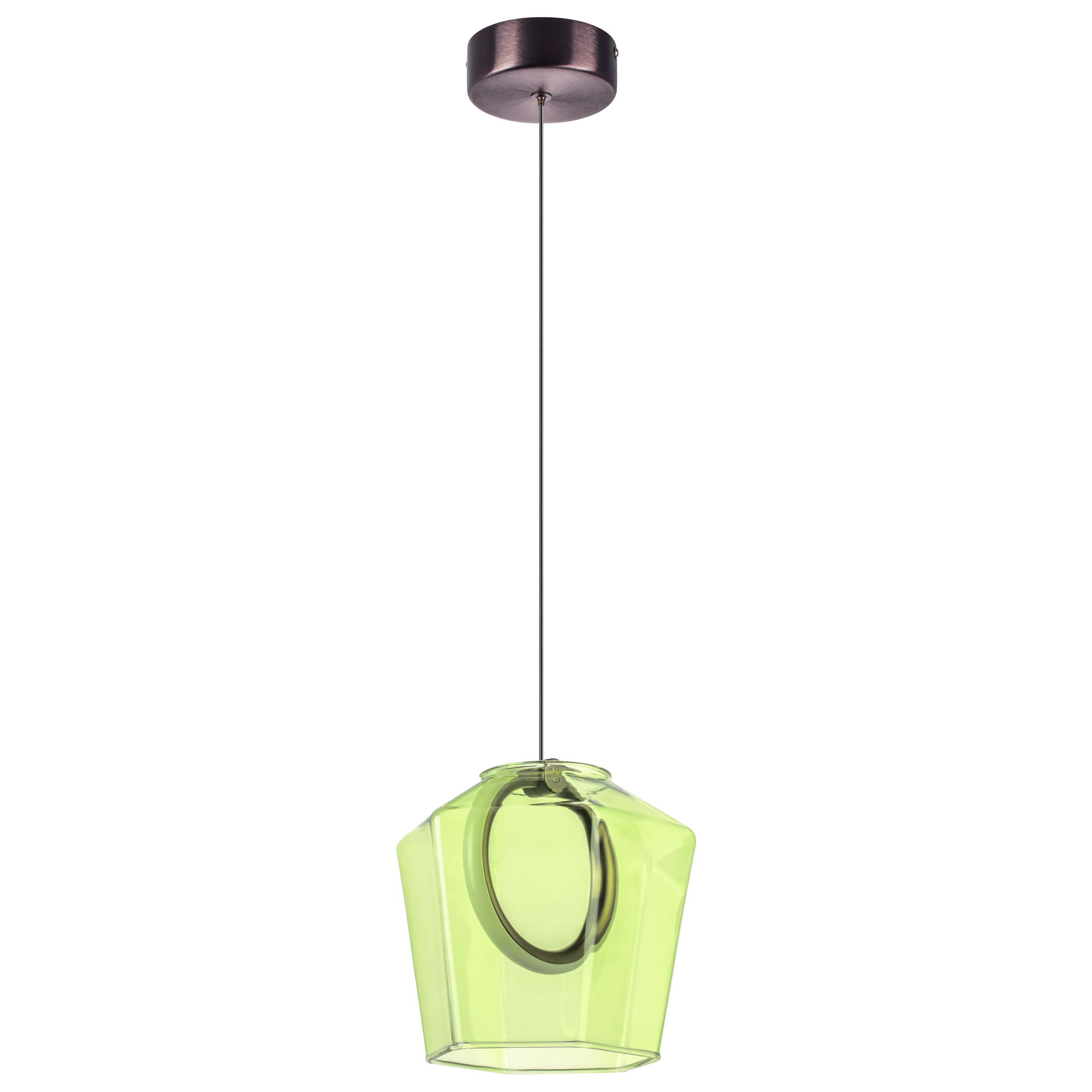 Люстра CARAMELLO LED 6W 110LM КОФЕЙНЫЙ/ЗЕЛЕНЫЙ 3000K