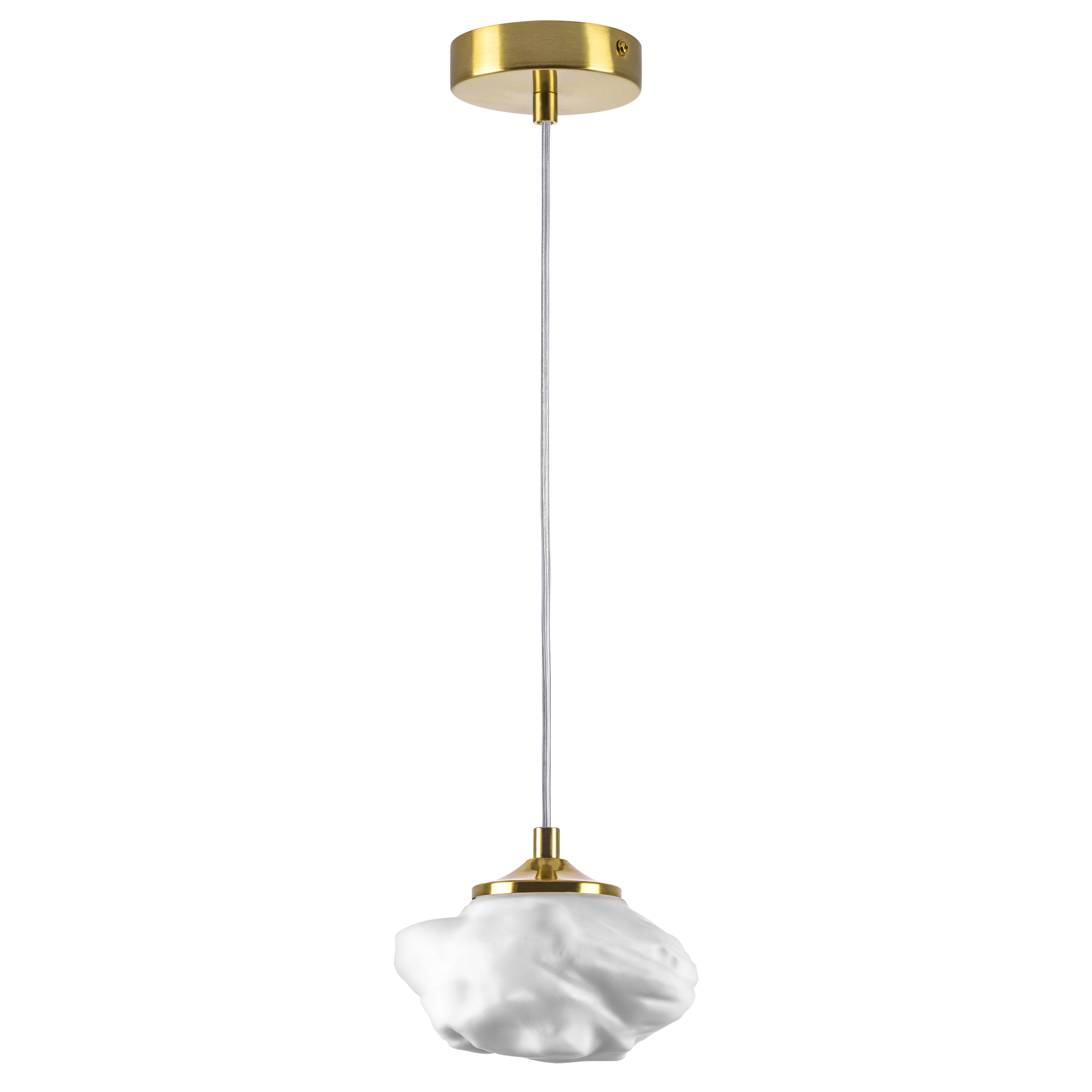 Люстра (Подвес) MERINGE 1х6W (led) G9 ЛАТУНЬ/БЕЛЫЙ