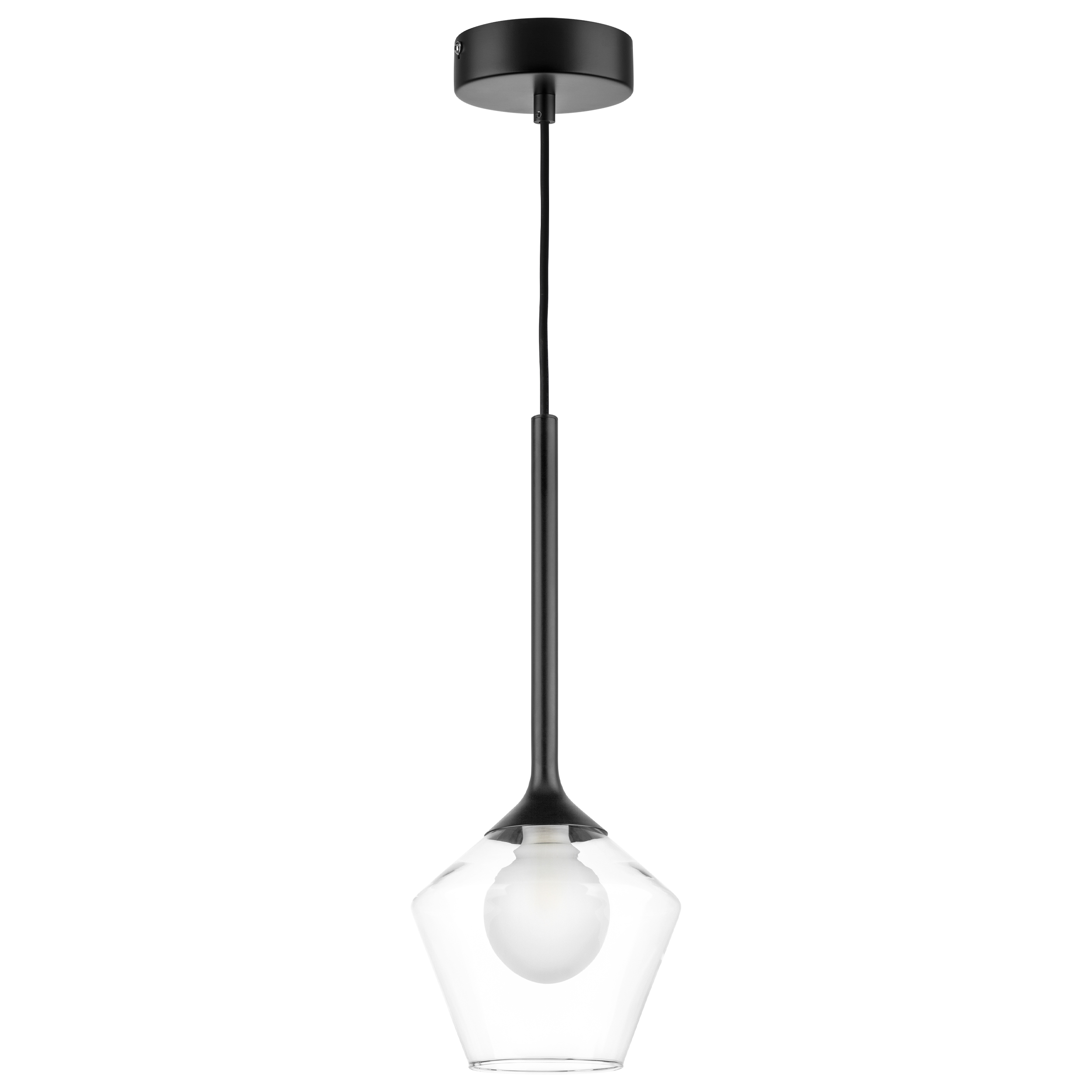 Люстра VETRO 1х6W(led) G9 ЧЕРНЫЙ/ПРОЗРАЧНЫЙ