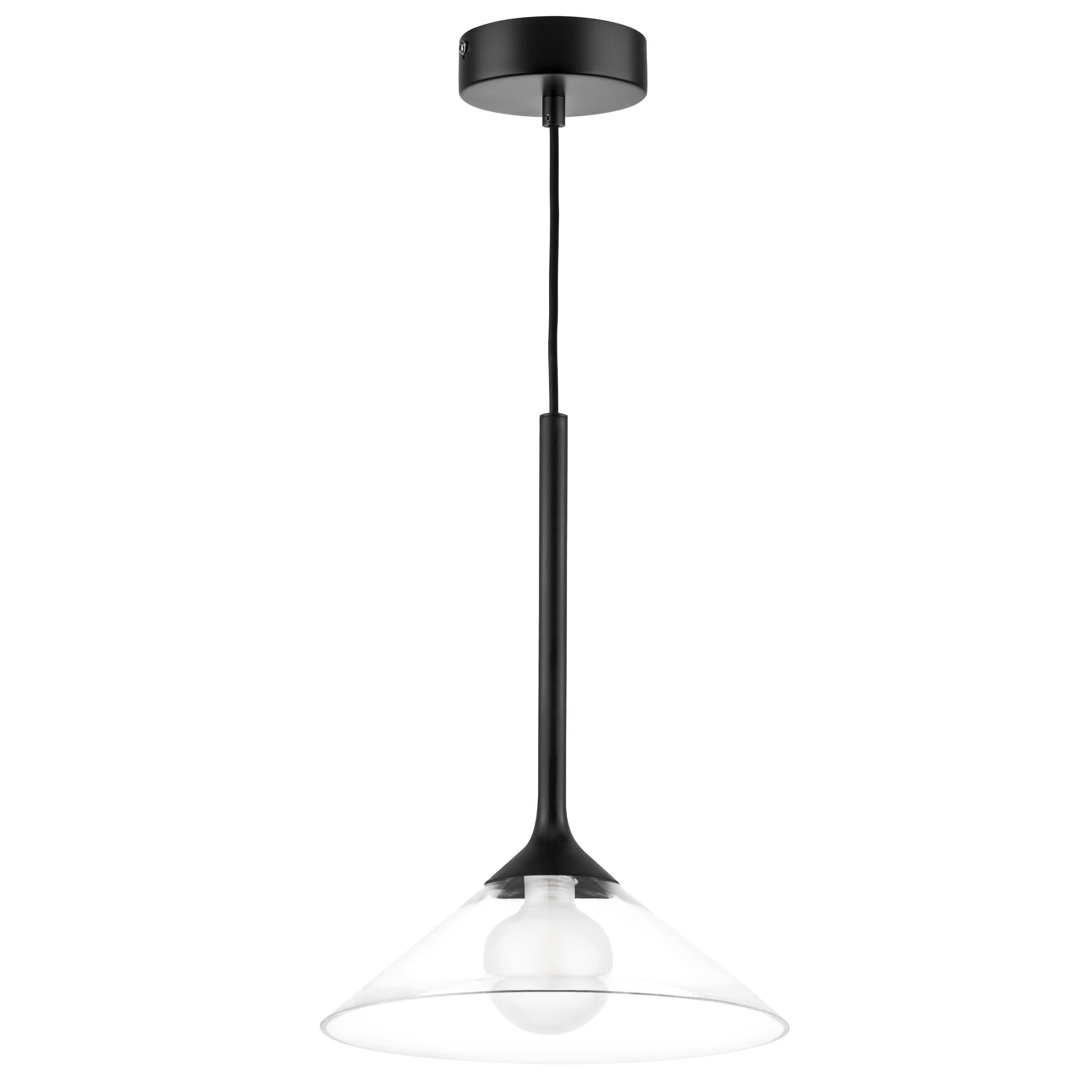 Люстра VETRO 1х6W(led) G9 ЧЕРНЫЙ/ПРОЗРАЧНЫЙ