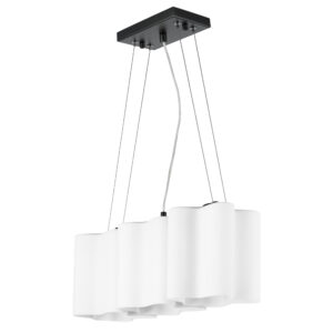 Подвес NUBI 3х40W E27 ЧЕРНЫЙ МАТОВЫЙ/БЕЛЫЙ