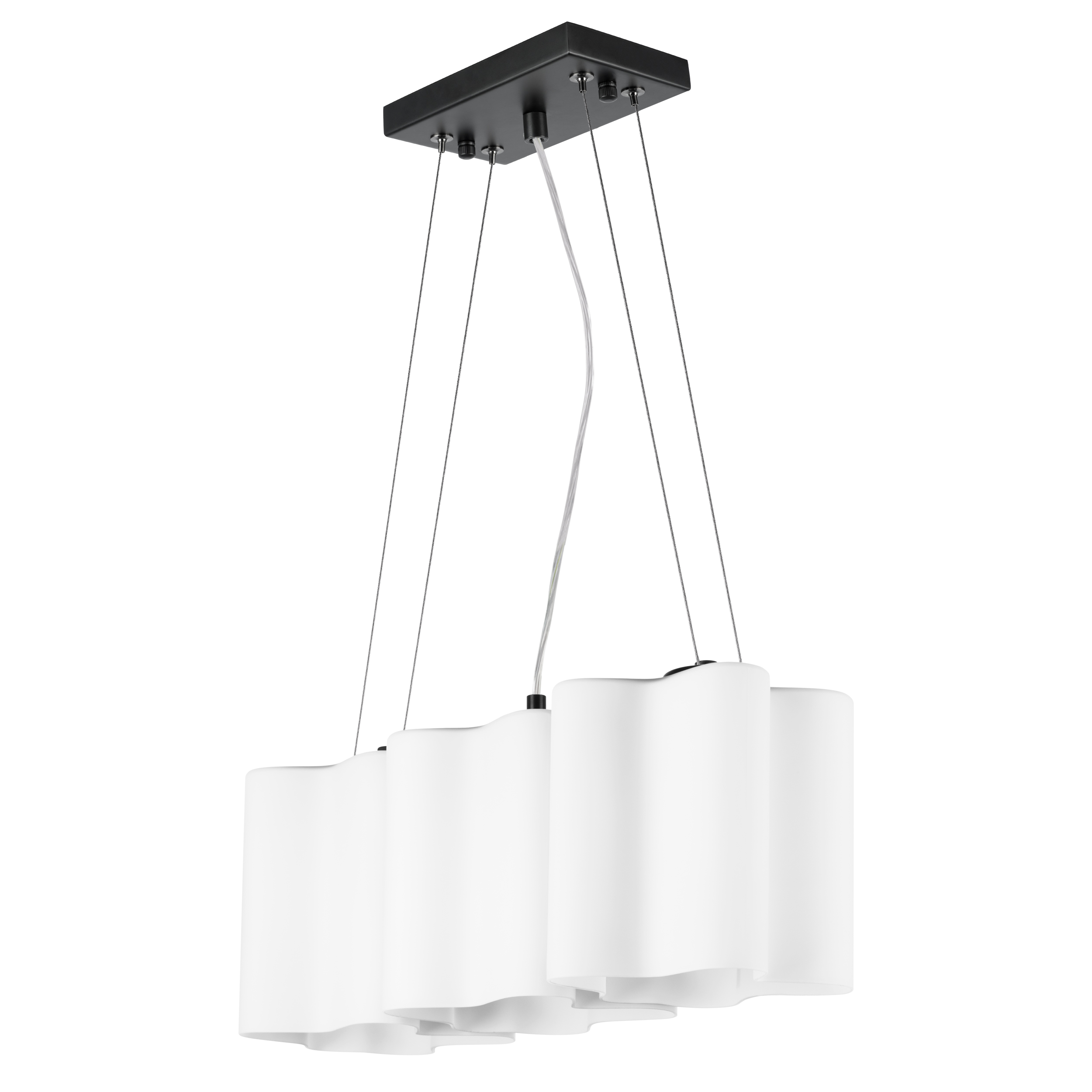 Подвес NUBI 3х40W E27 ЧЕРНЫЙ МАТОВЫЙ/БЕЛЫЙ