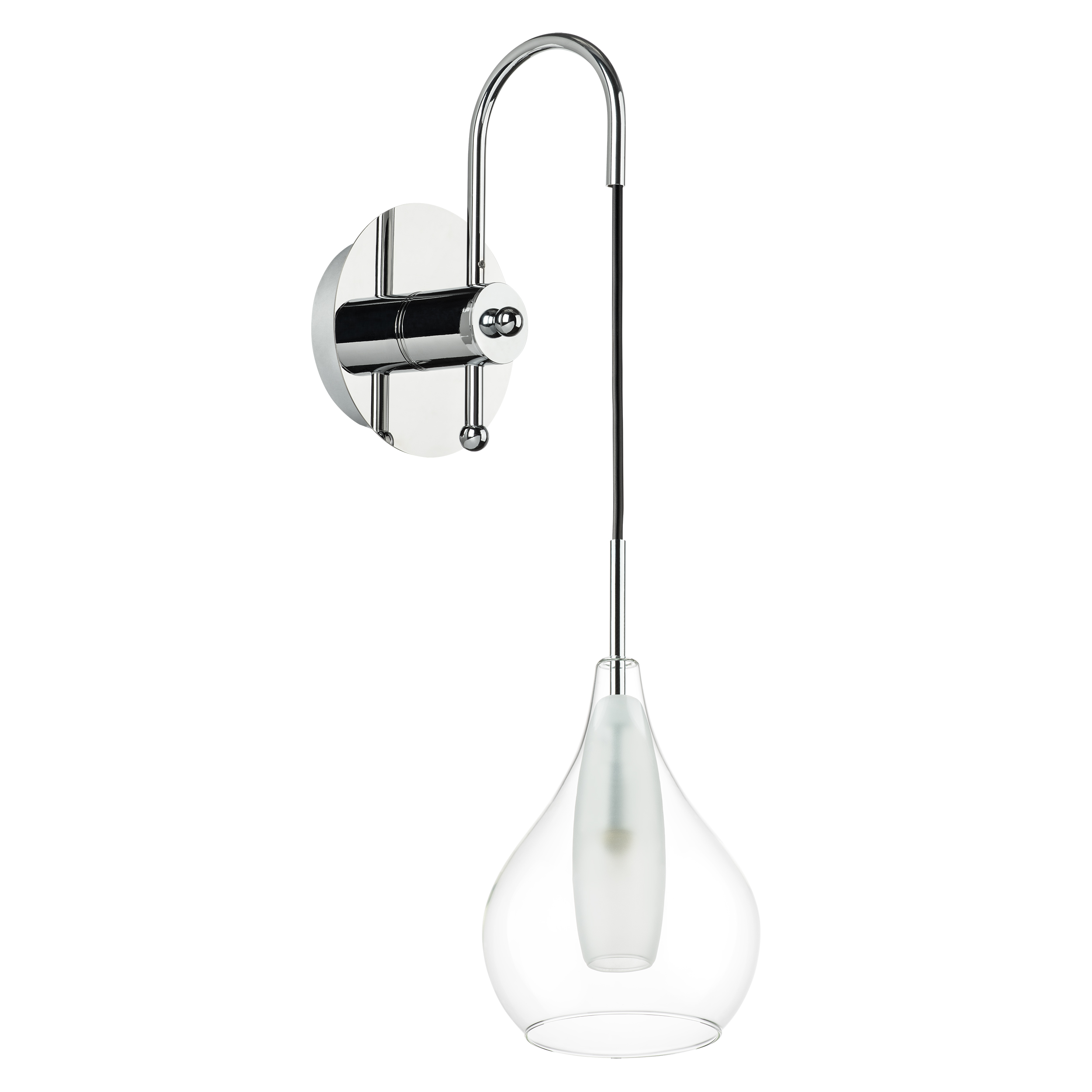 Бра PENTOLA 1х25W G9 ХРОМ/ПРОЗРАЧНЫЙ