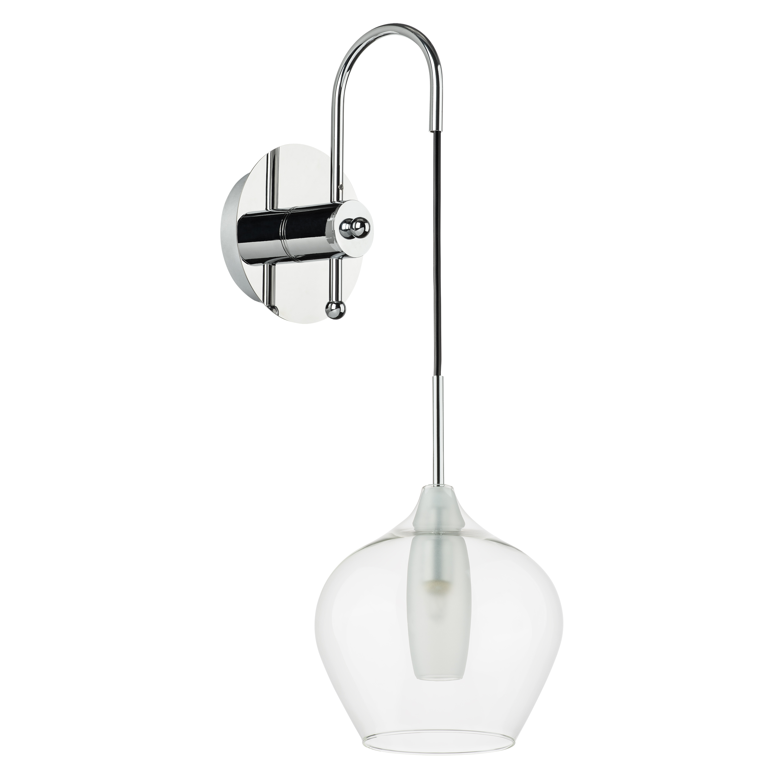 Бра PENTOLA 1х25W G9 ХРОМ/ПРОЗРАЧНЫЙ