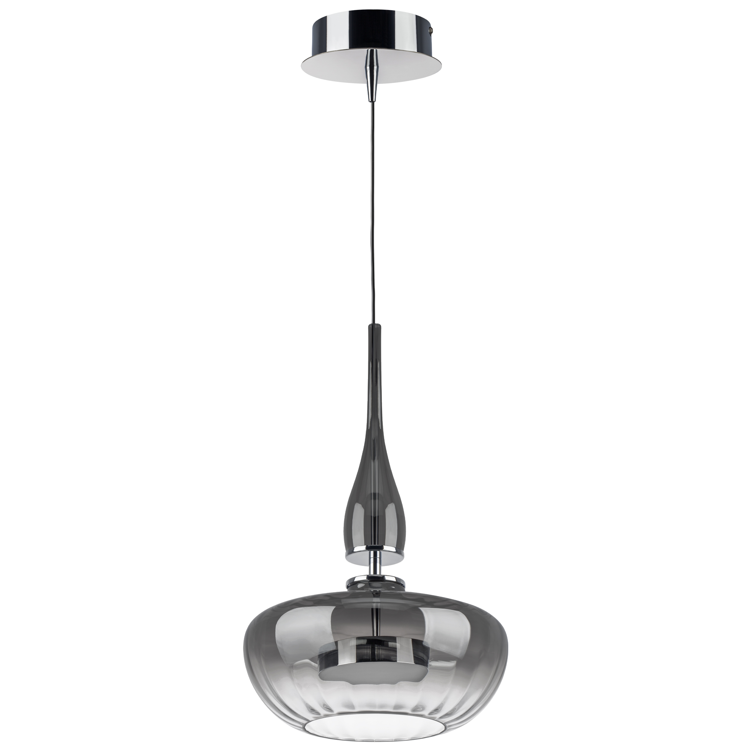 Люстра ASTRA LED 12W 580LM ХРОМ/ДЫМЧАТЫЙ 3000K