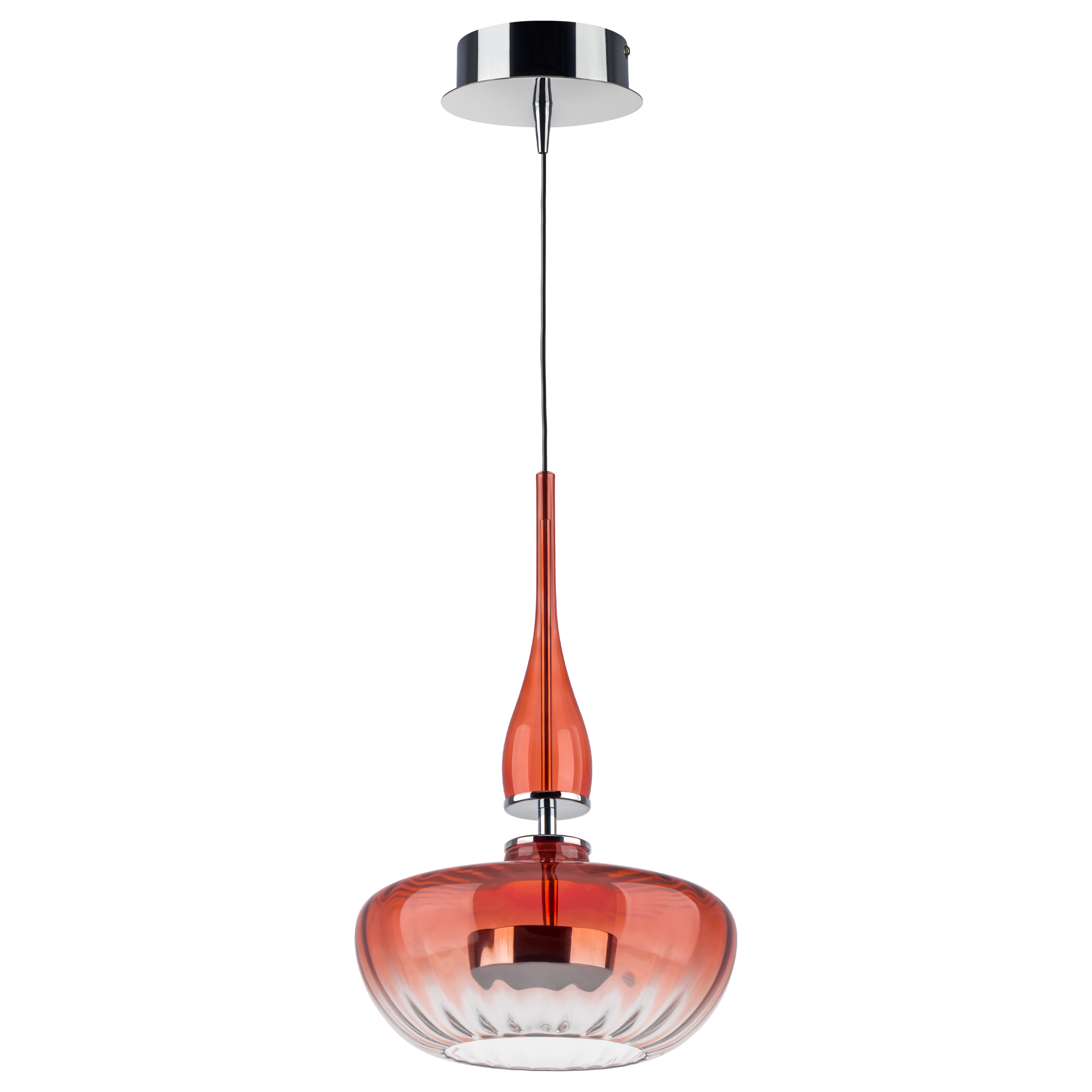 Люстра ASTRA LED 12W 580LM ХРОМ/КРАСНЫЙ 3000K