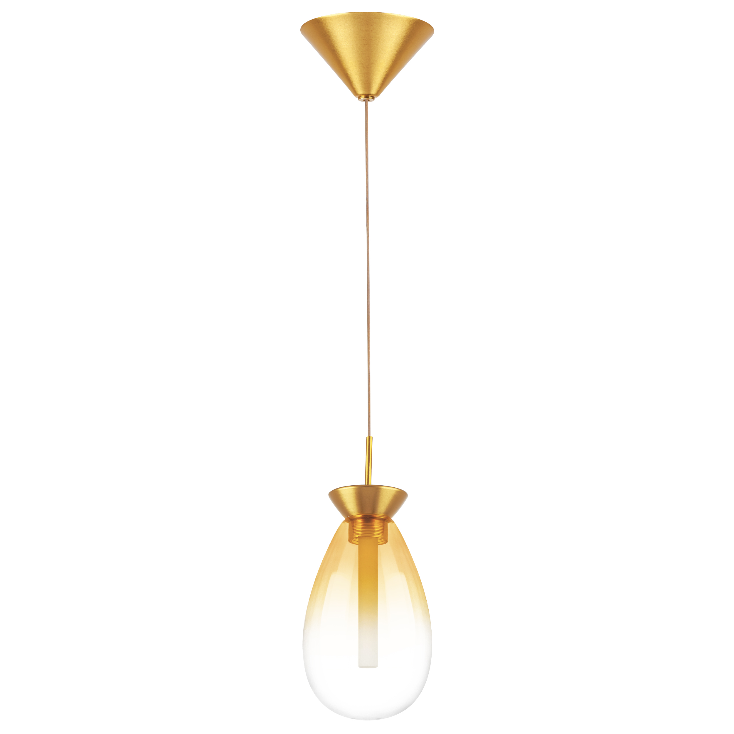 Люстра COLORE LED 1х4W 220LM ЗОЛОТО/ЯНТАРЬ 3000K