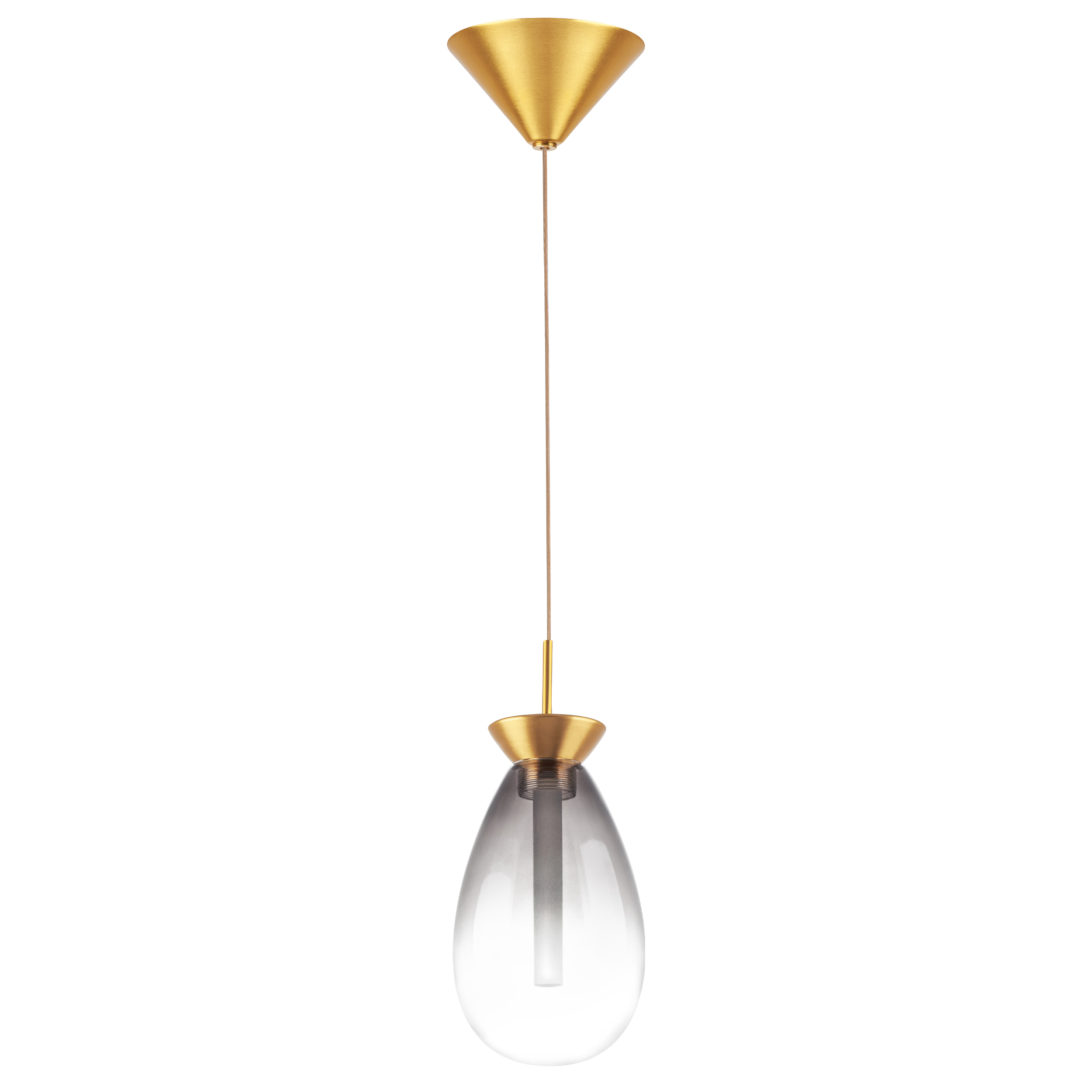 Люстра COLORE LED 1х4W 220LM ЗОЛОТО/ДЫМЧАТЫЙ 3000K