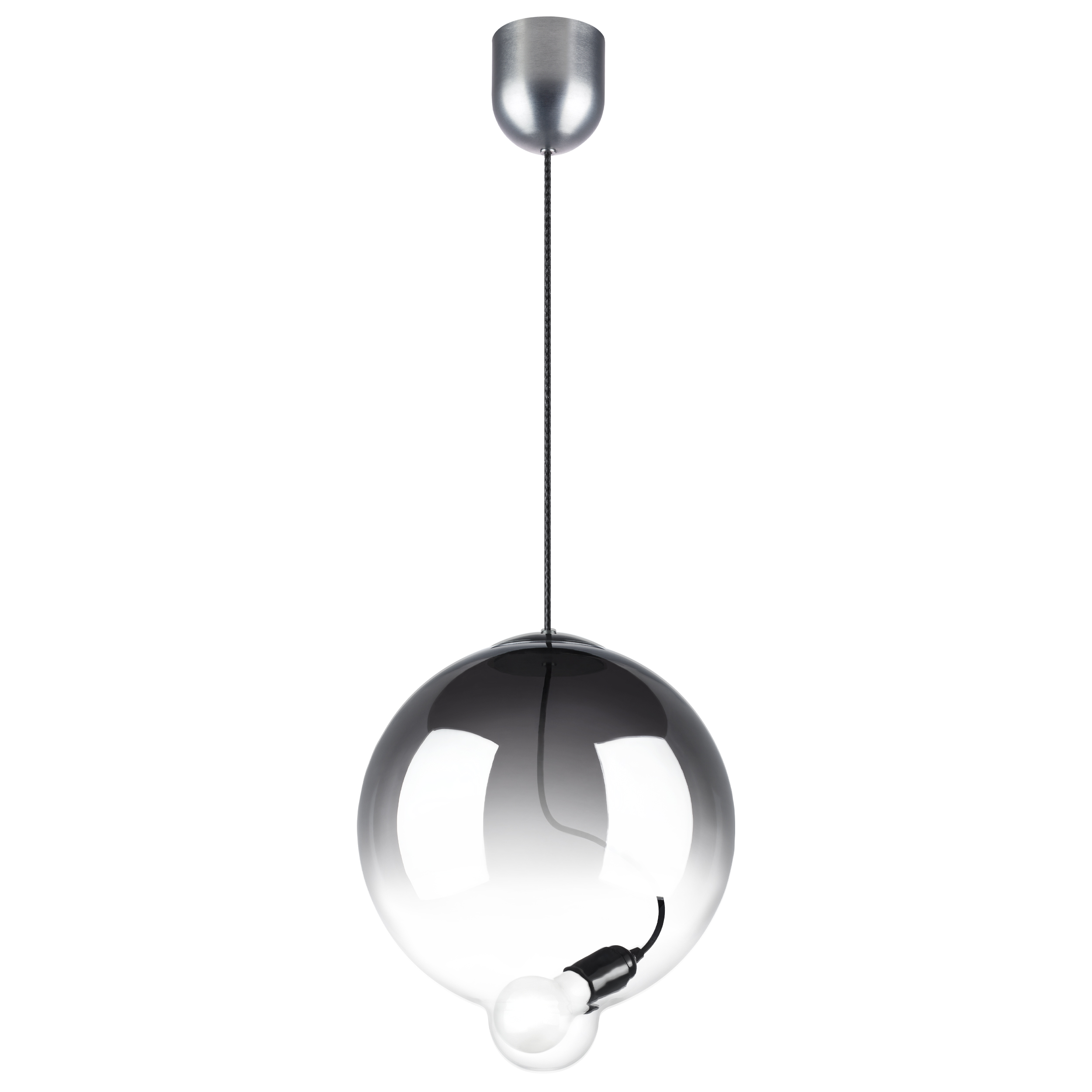 Люстра COLORE 1х8W (led) E27 АЛЮМИНИЙ/ДЫМЧАТЫЙ
