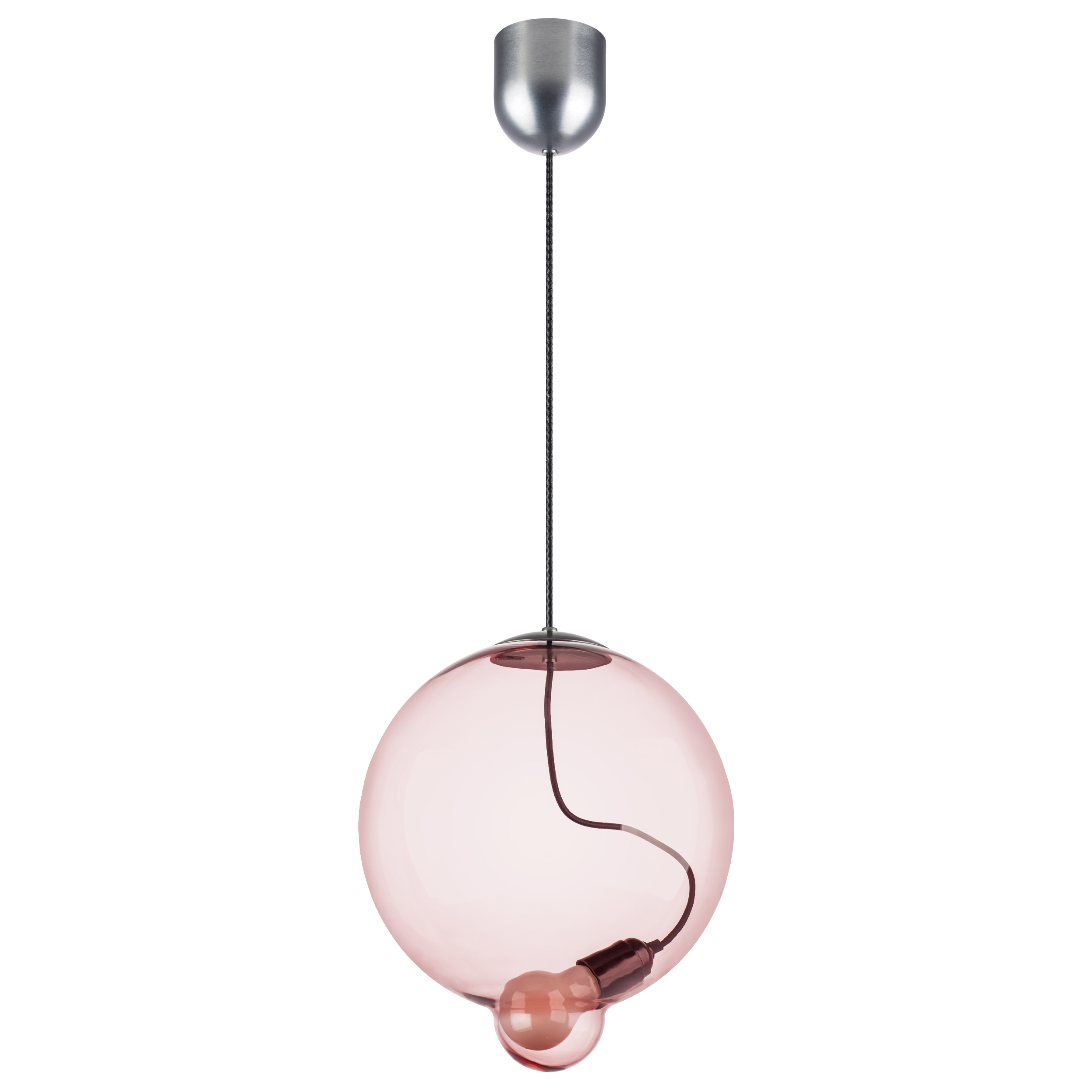 Люстра COLORE 1х8W (led) E27 АЛЮМИНИЙ/РОЗОВЫЙ