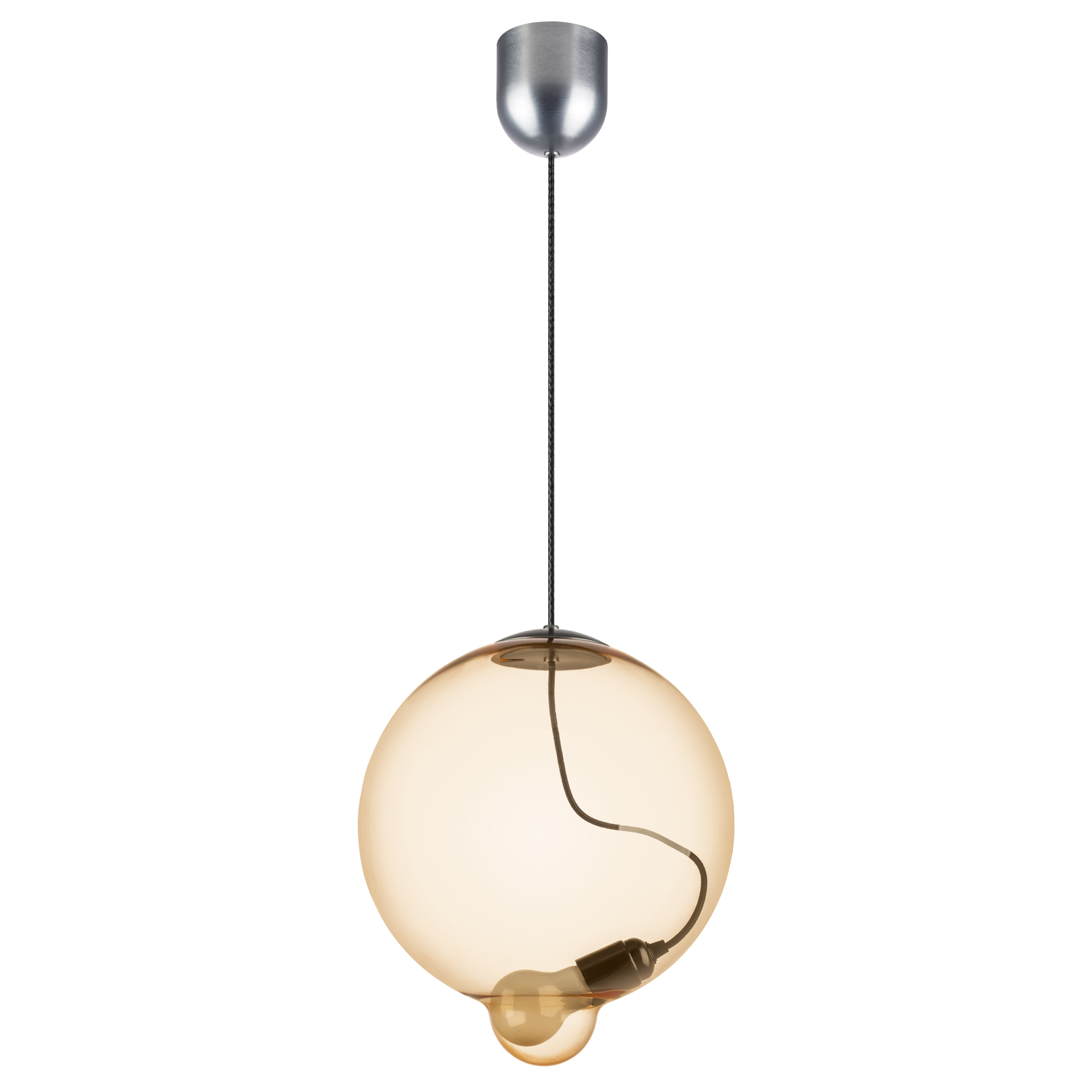 Люстра COLORE 1х8W (led) E27 АЛЮМИНИЙ/КОНЬЯЧНЫЙ