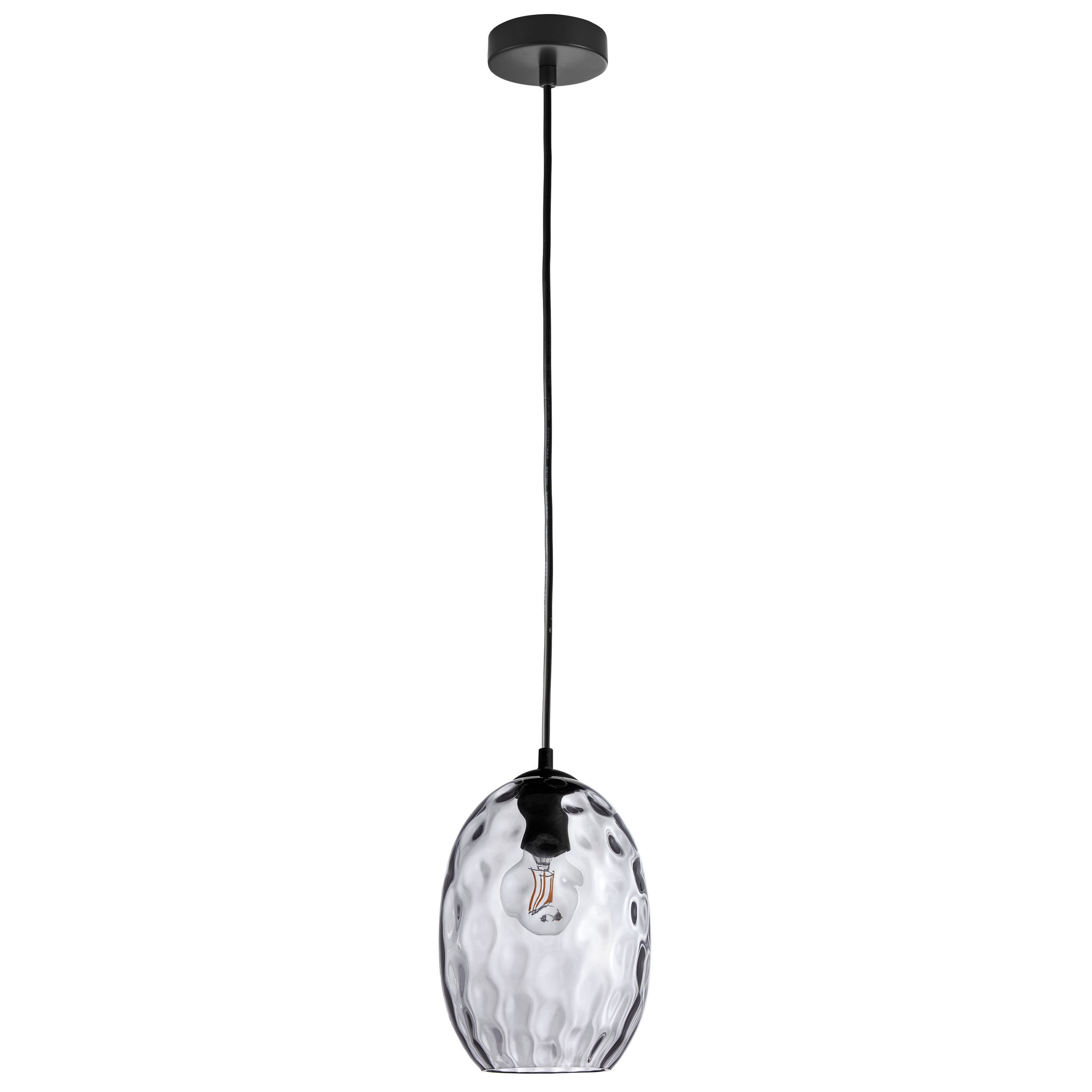 Подвес NUBELLA 1х12W (led) E27 ЧЕРНЫЙ/ПЕПЕЛЬНЫЙ