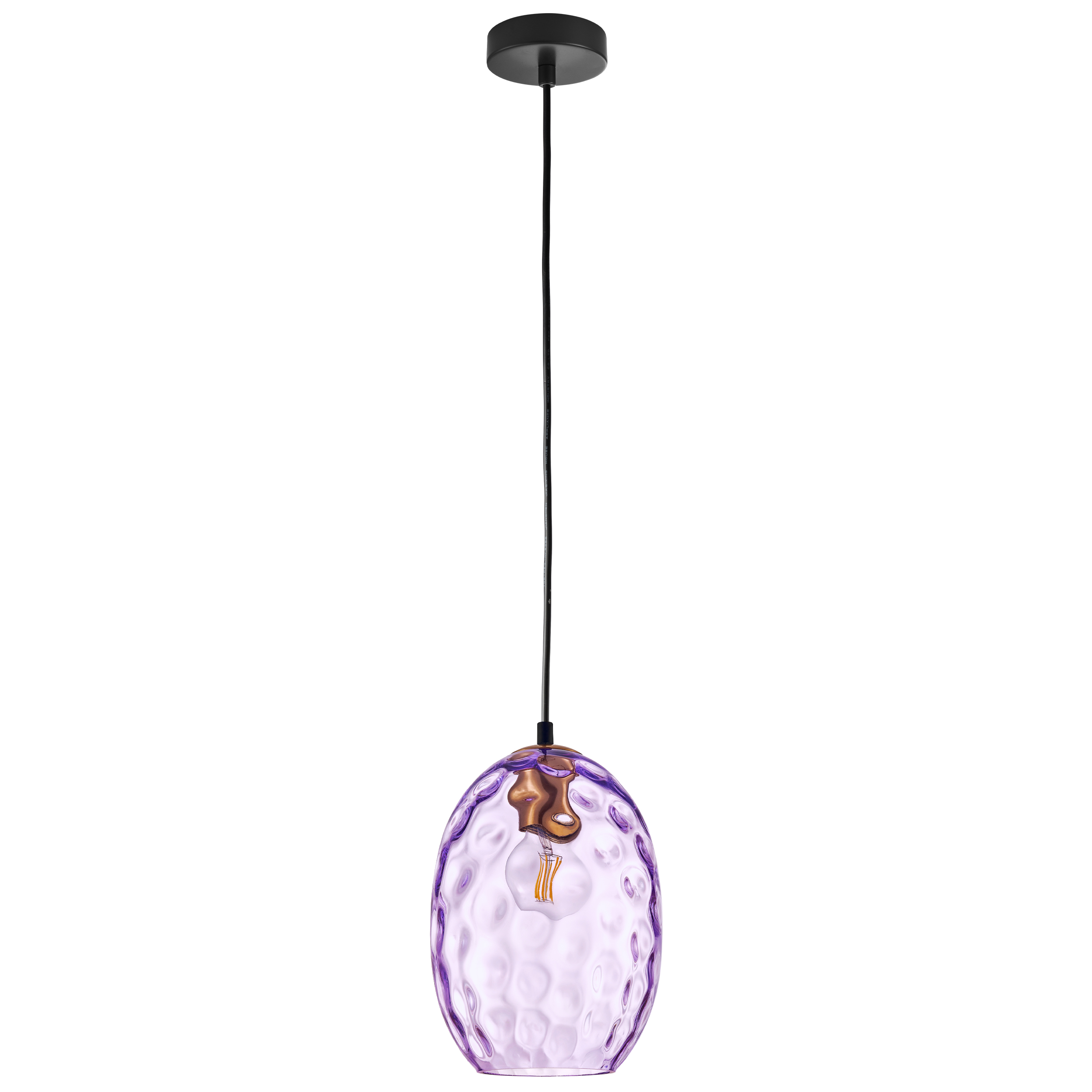 Подвес NUBELLA 1х12W (led) E27 ЧЕРНЫЙ/БРОНЗА/ФИОЛЕТОВЫЙ