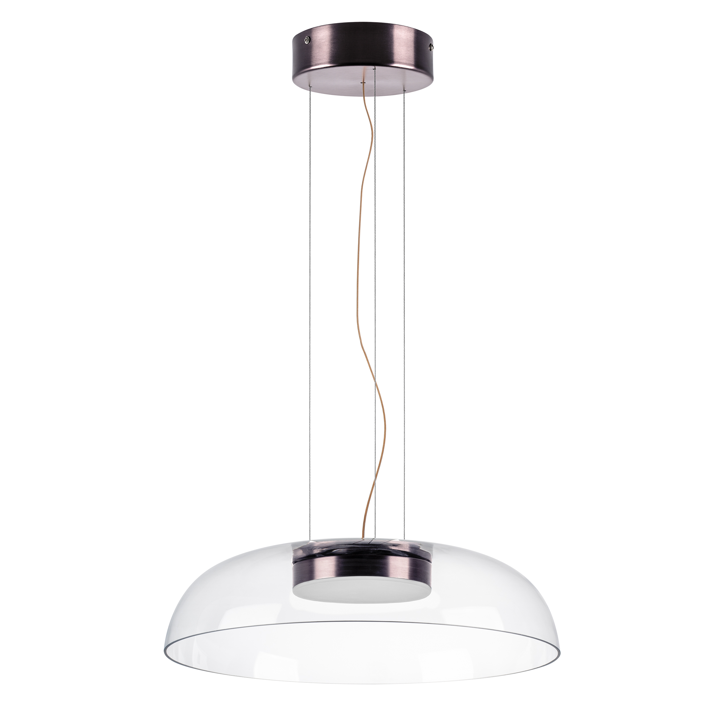 Люстра CELESTA LED 24W 1200LM КОФЕЙНЫЙ/ПРОЗРАЧНЫЙ 3000K