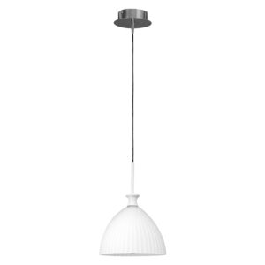 Подвес AGOLA 1х40W E14 ХРОМ/БЕЛЫЙ