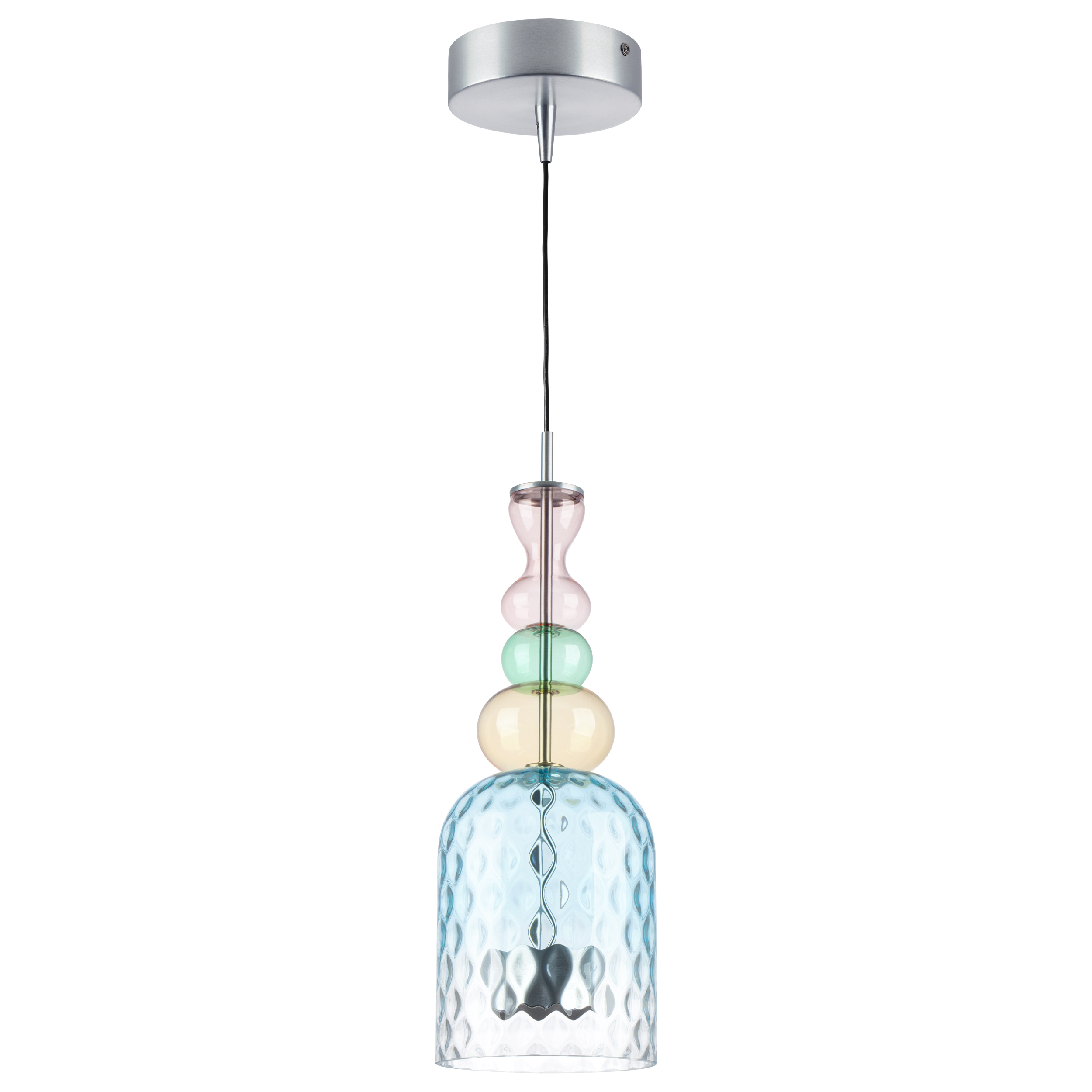 Люстра BELLE LED 1х8W 400LM АЛЮМИНИЙ/МУЛЬТИКОЛОР 3000K
