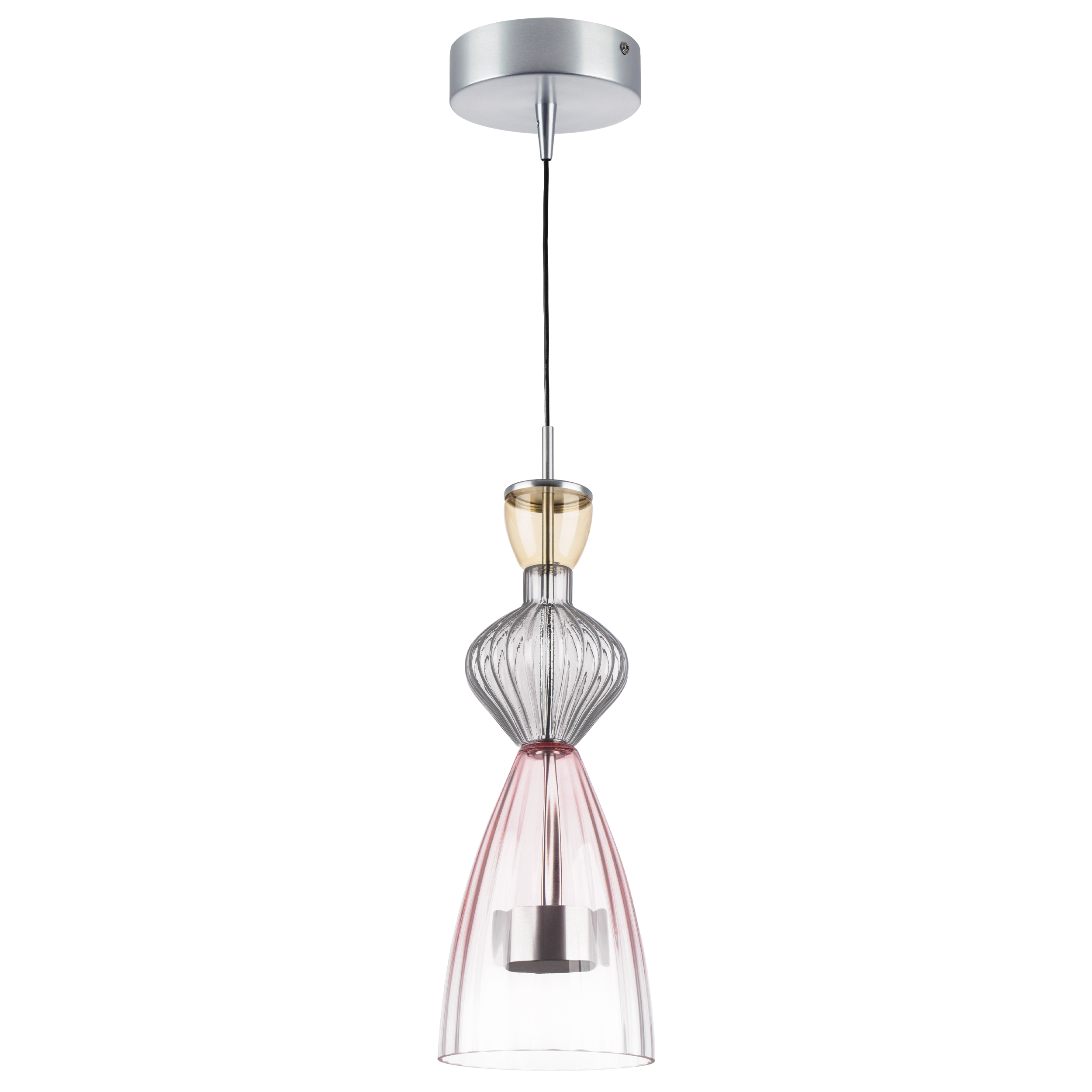 Люстра BELLE LED 1х8W 450LM АЛЮМИНИЙ/МУЛЬТИКОЛОР 3000K